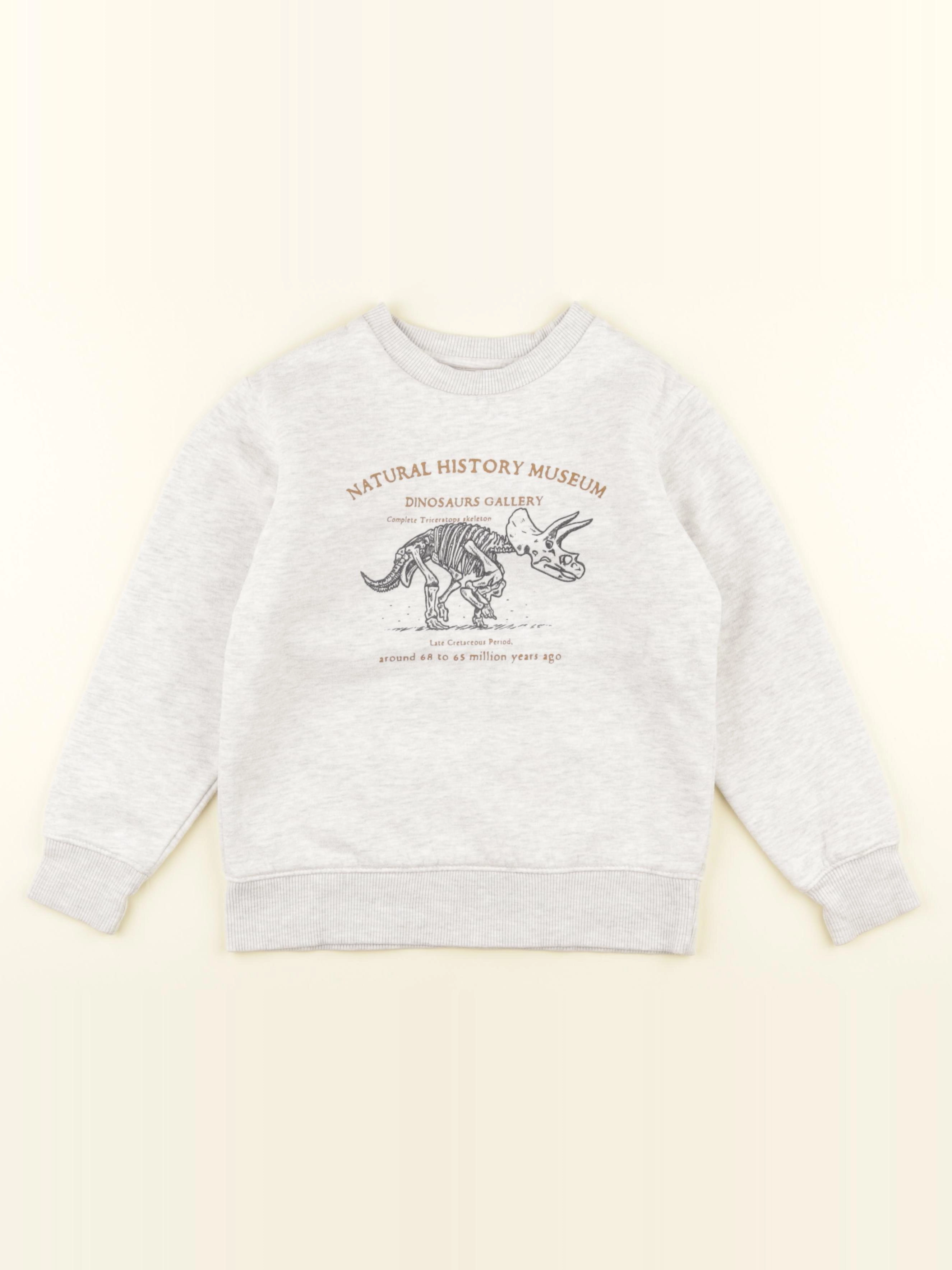 Vertbaudet - sweat gris - 8 ans