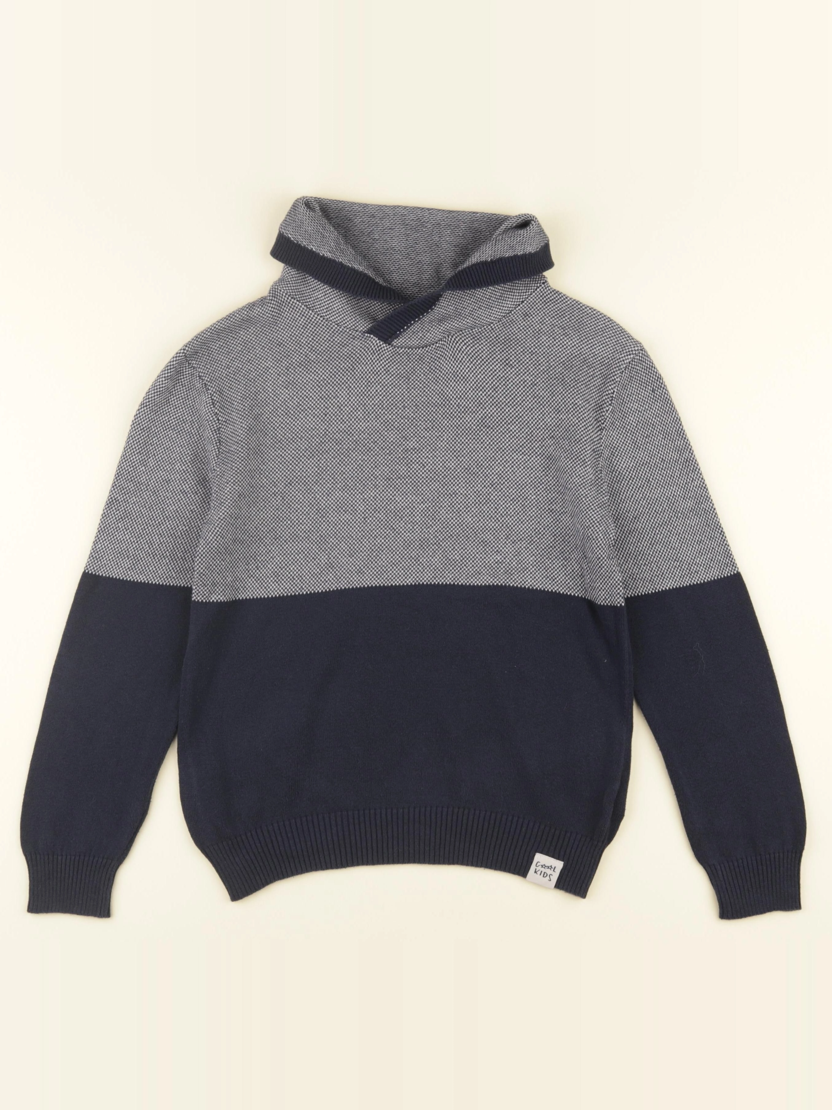 Vertbaudet - pull bleu - 8 ans