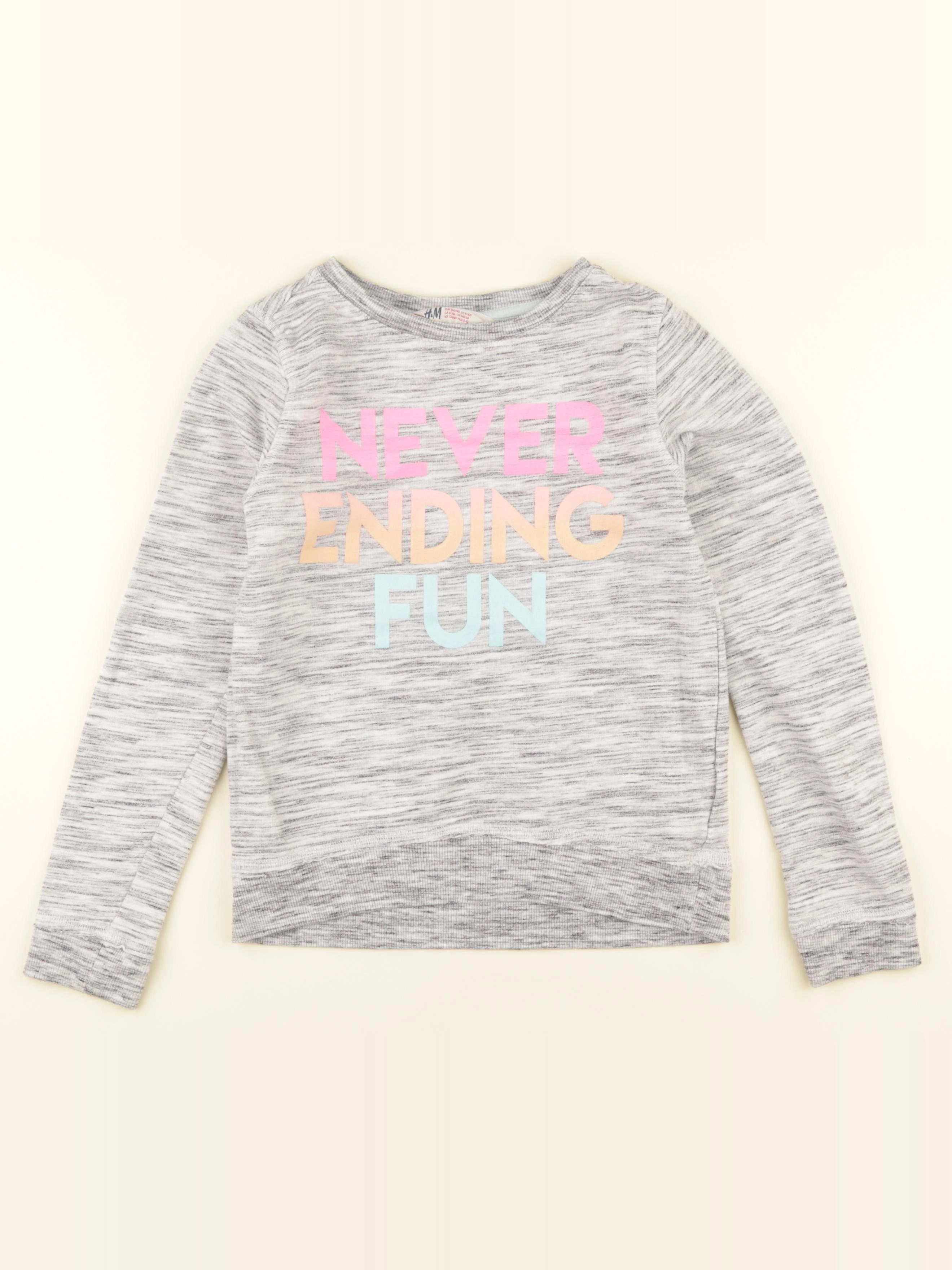 H&M - sweat gris - 6/10 ans