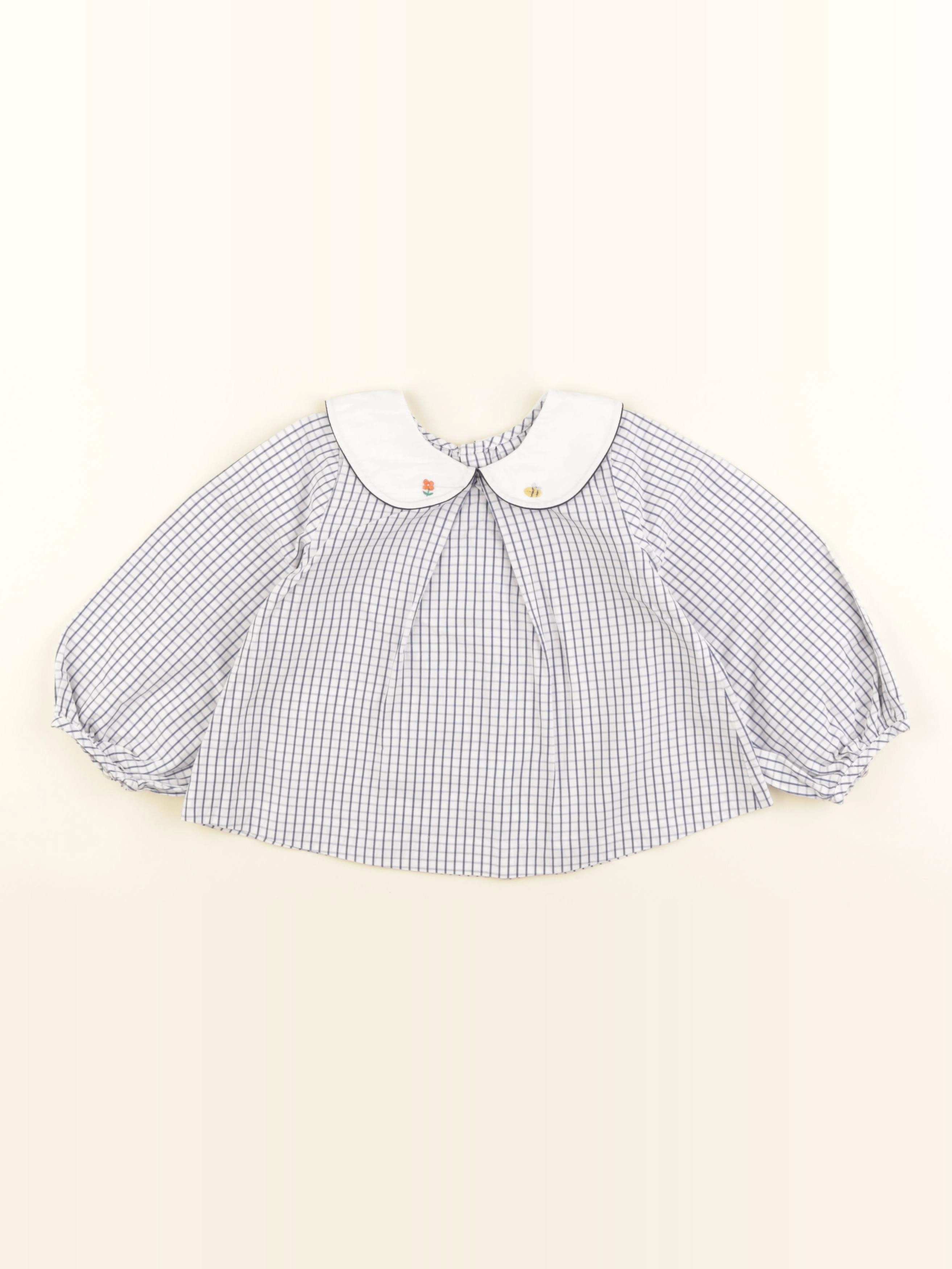 Jacadi - blouse bleu - 2 ans