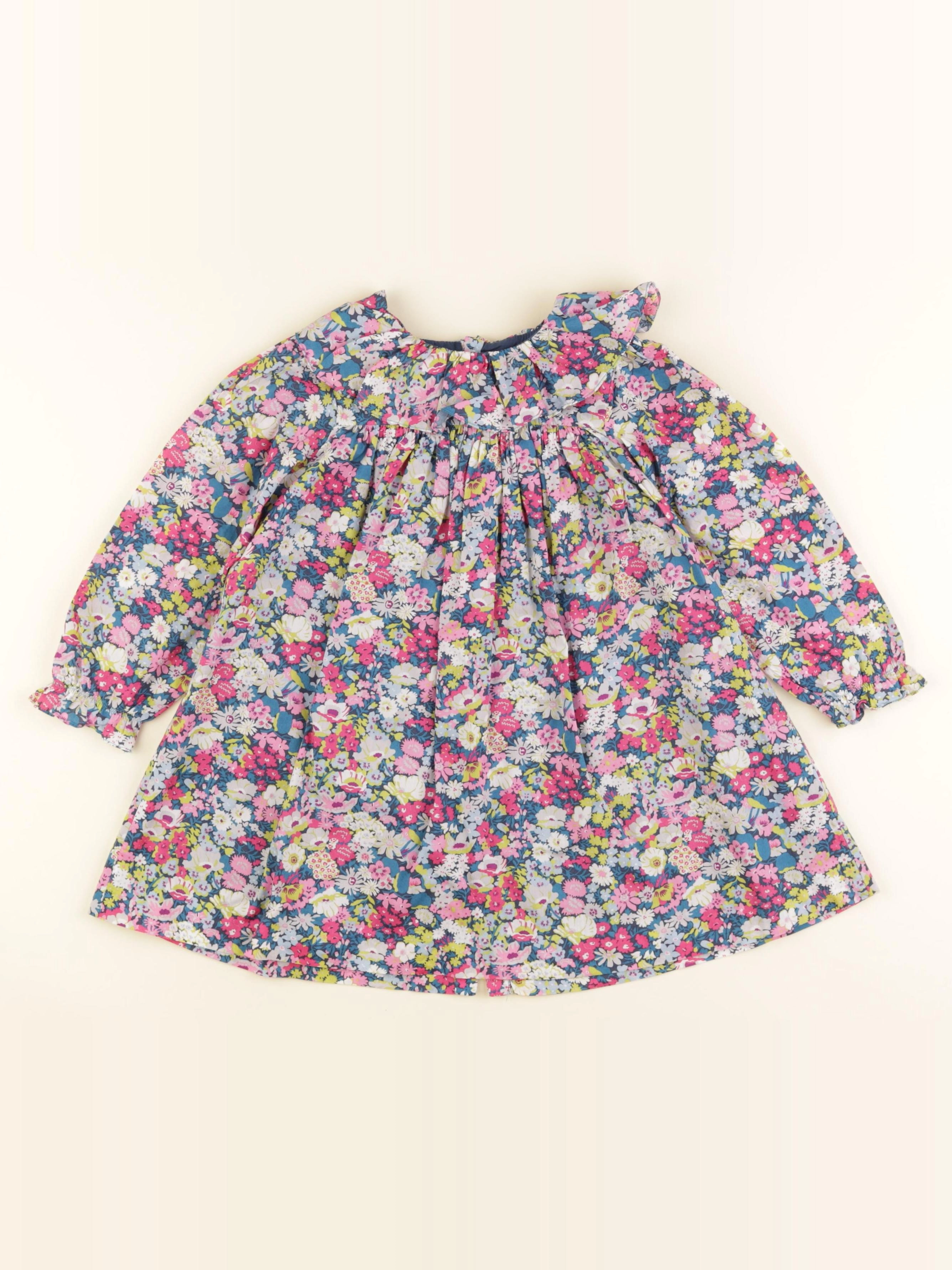Jacadi - robe liberty multicolore - 2 ans