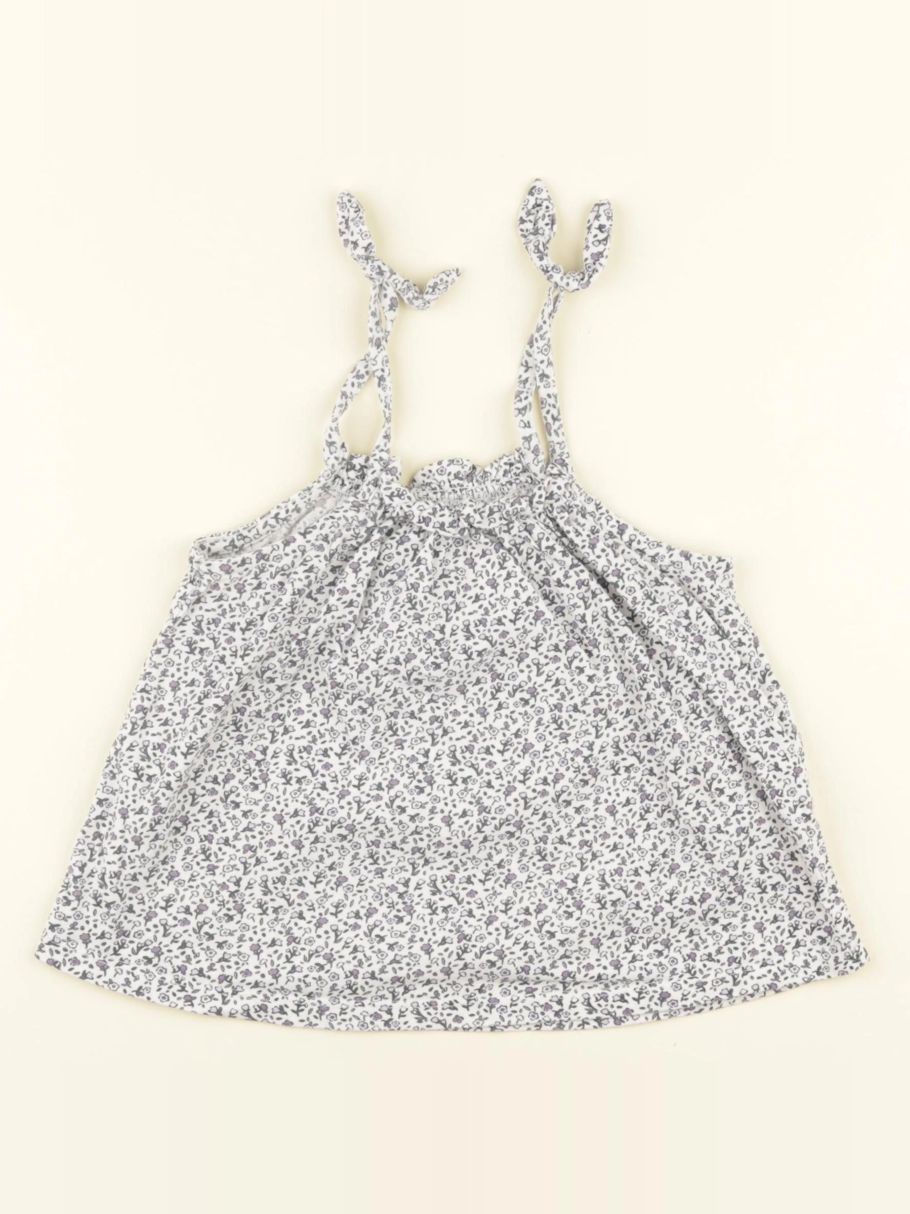 Vertbaudet - débardeur bleu, blanc - 5 ans