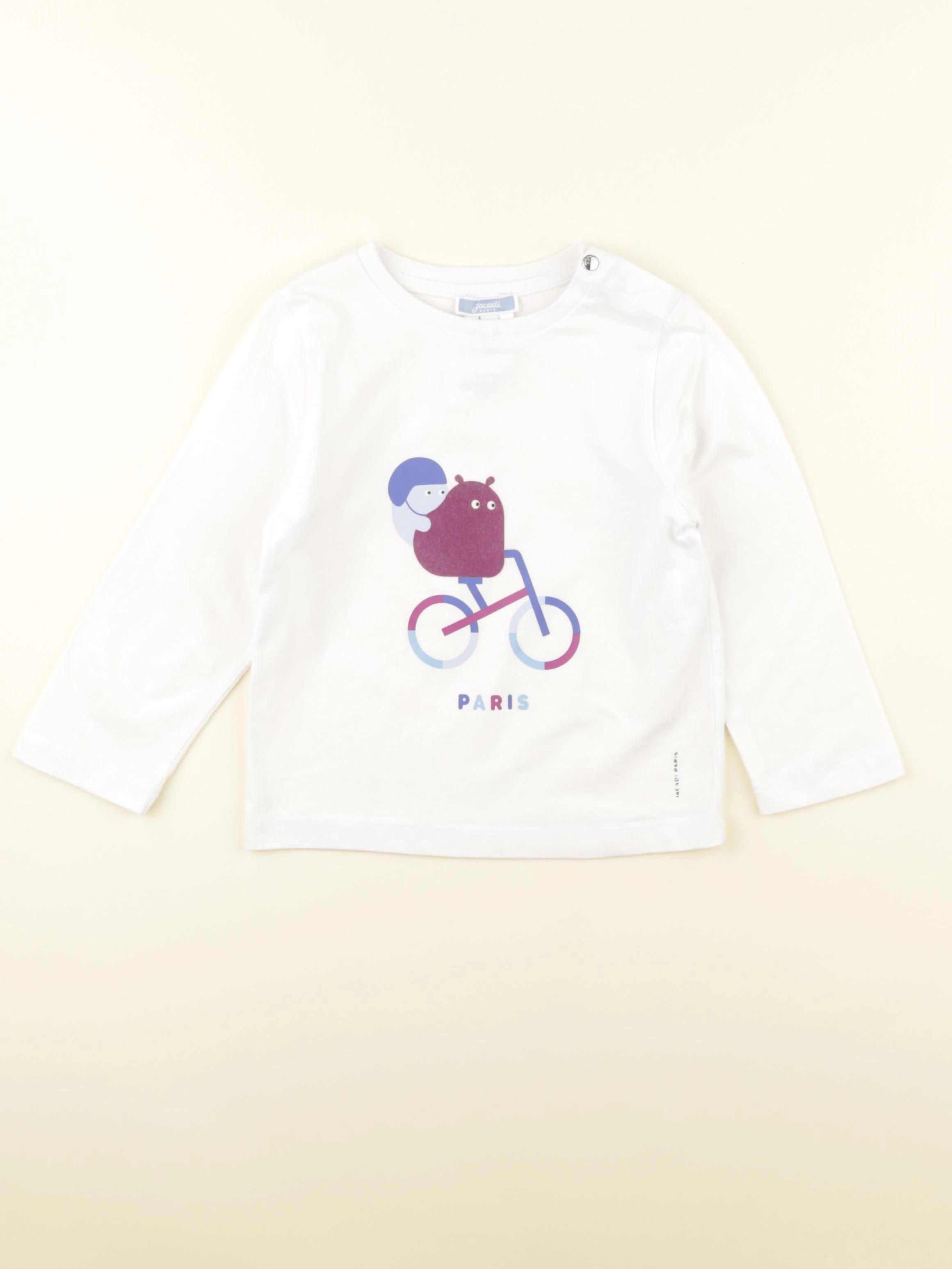 Jacadi - tee-shirt blanc - 36 mois