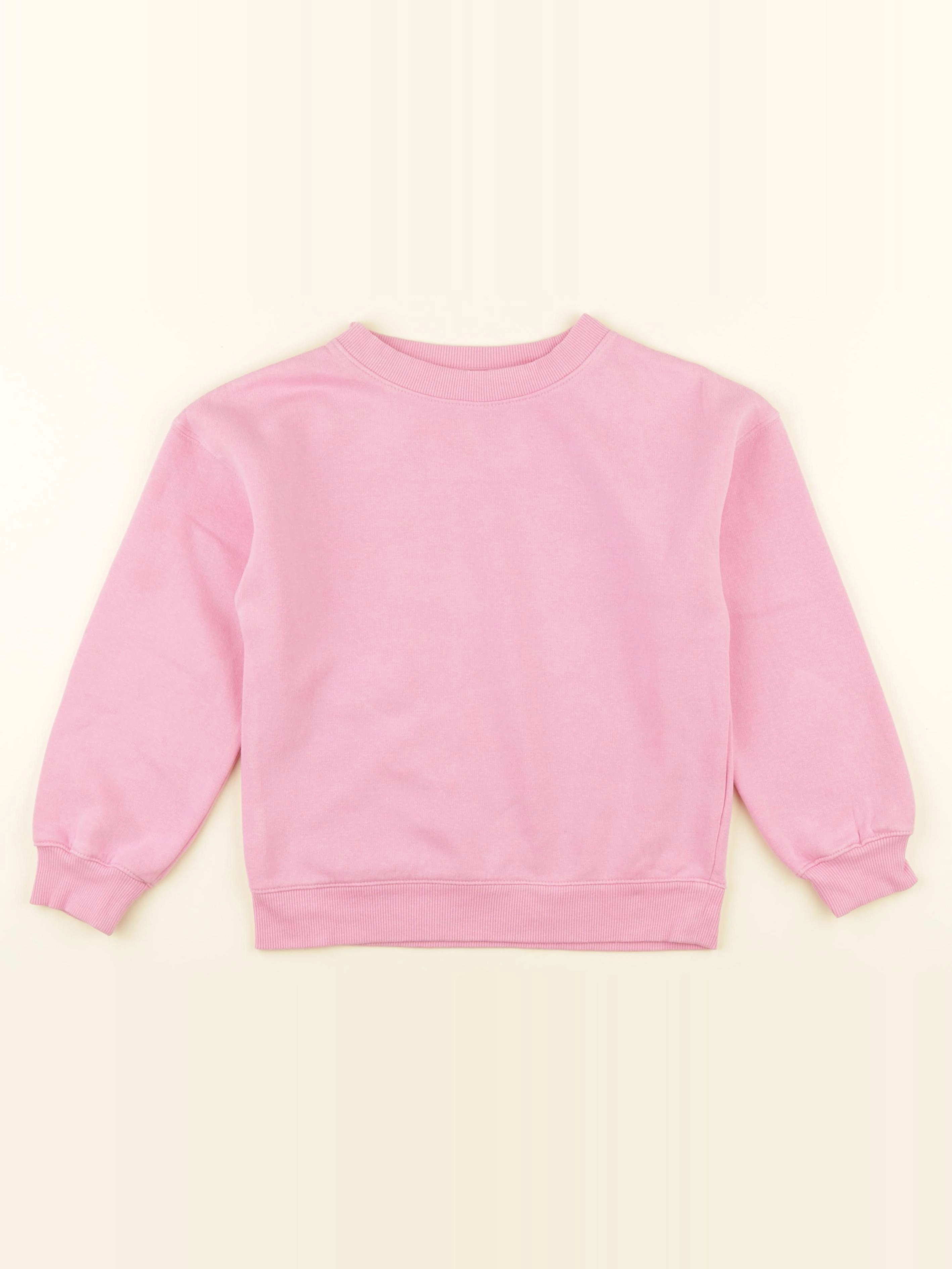 H&M - sweat rose - 6/8 ans