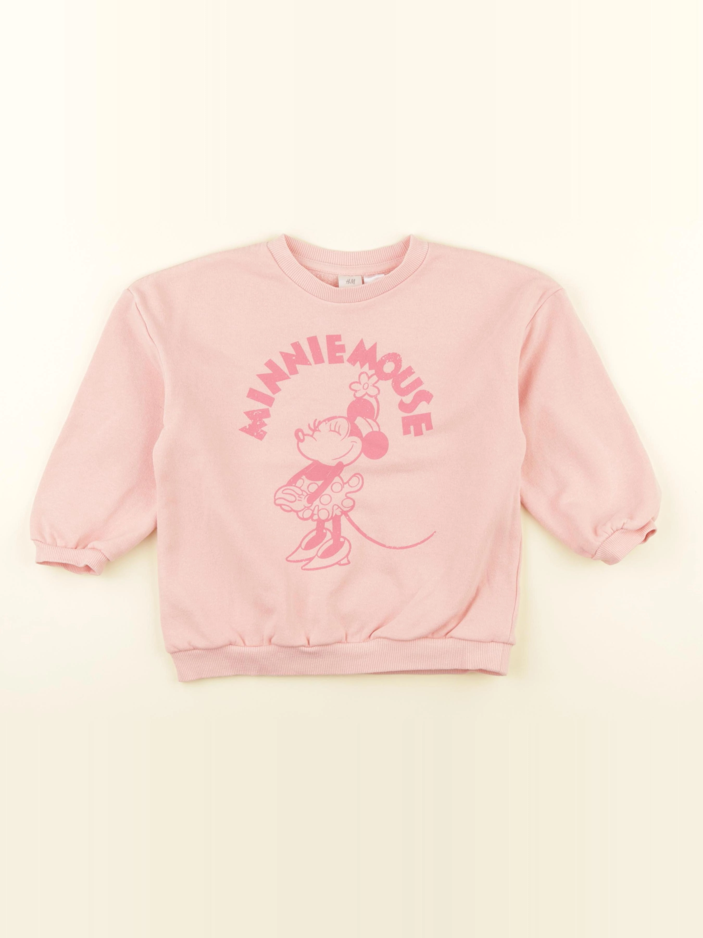 H&M - sweat rose - 3/4 ans