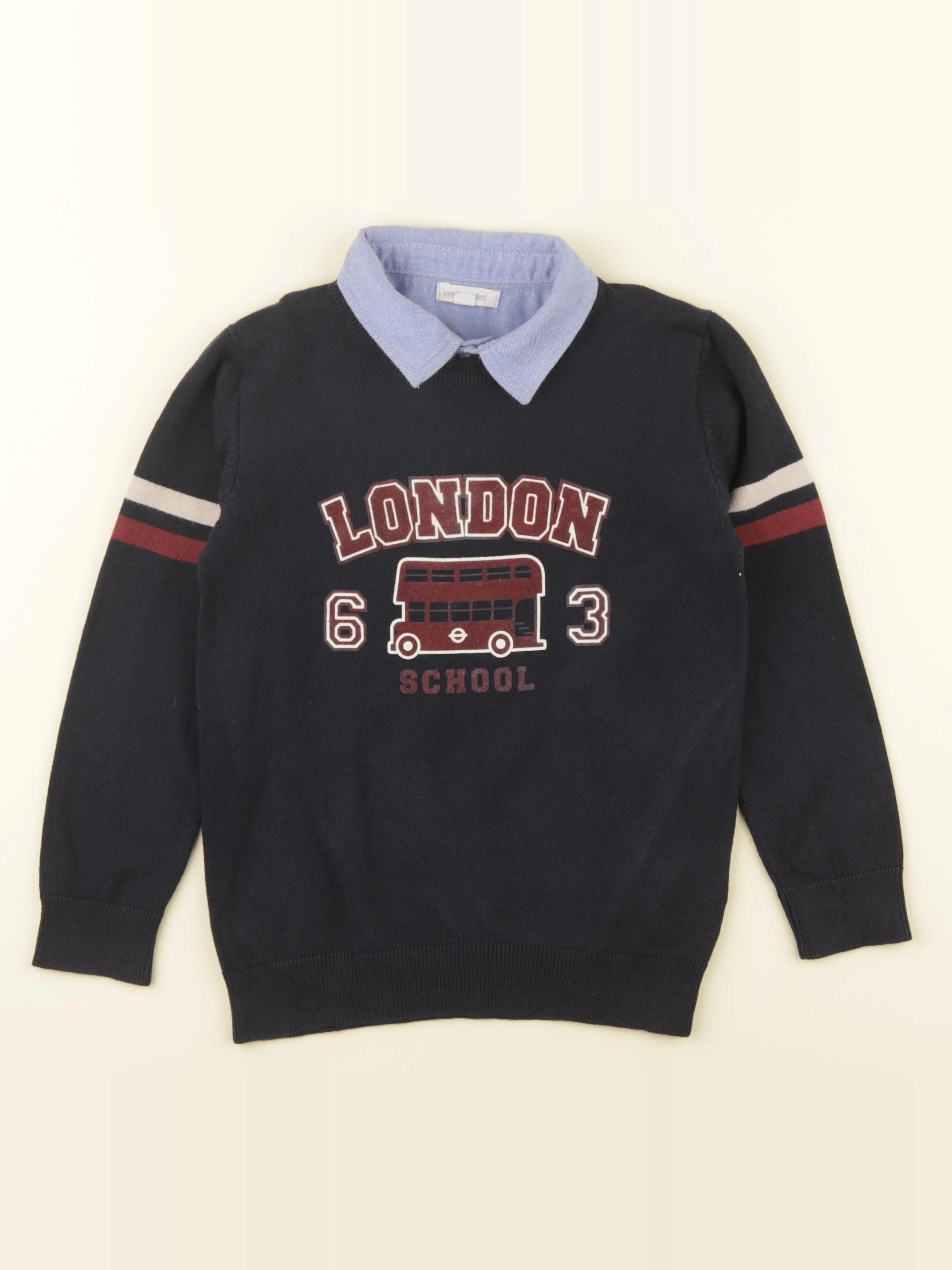 Vertbaudet - pull bleu - 6 ans