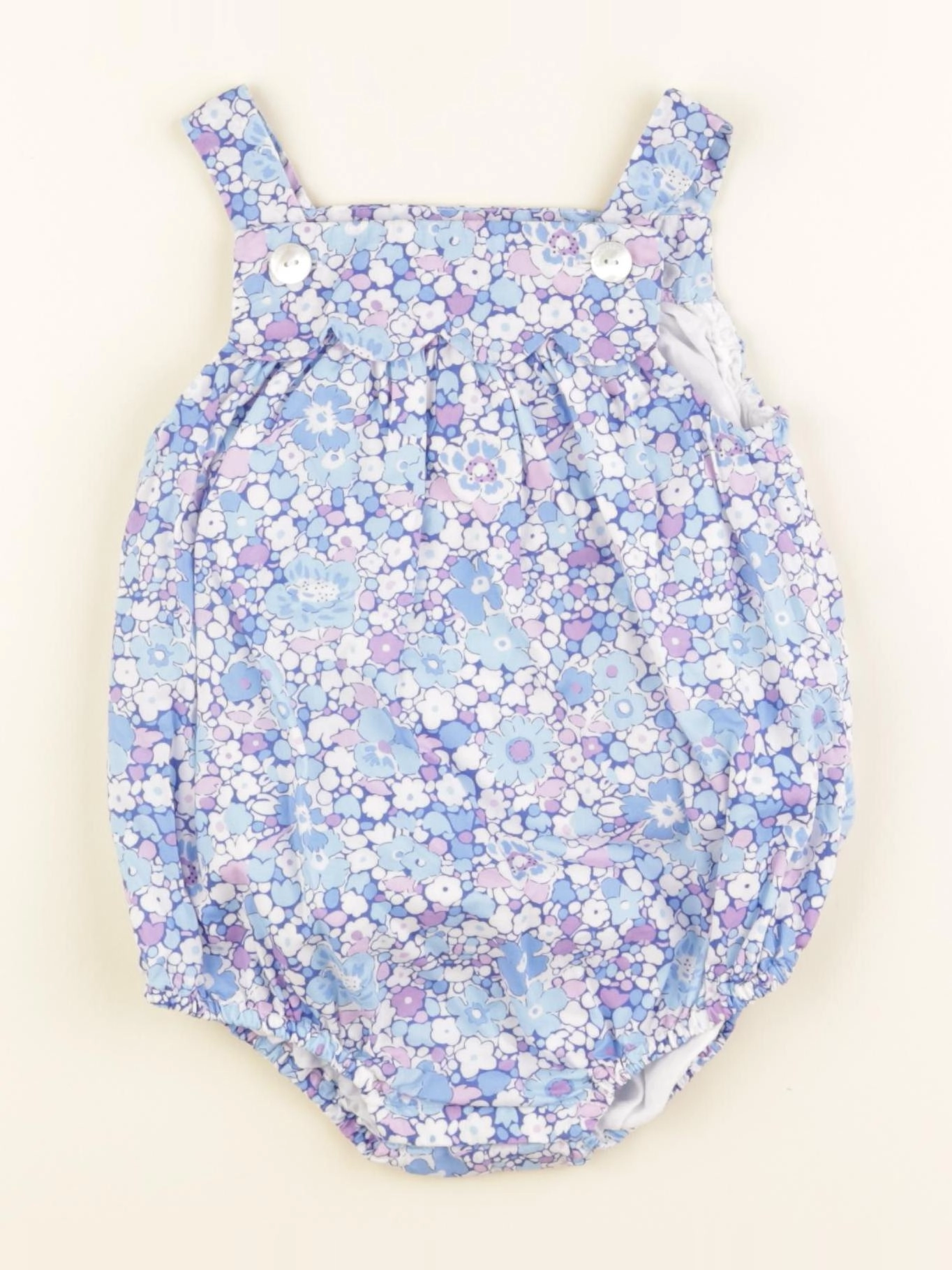 Jacadi - salopette liberty bleu - 18 mois