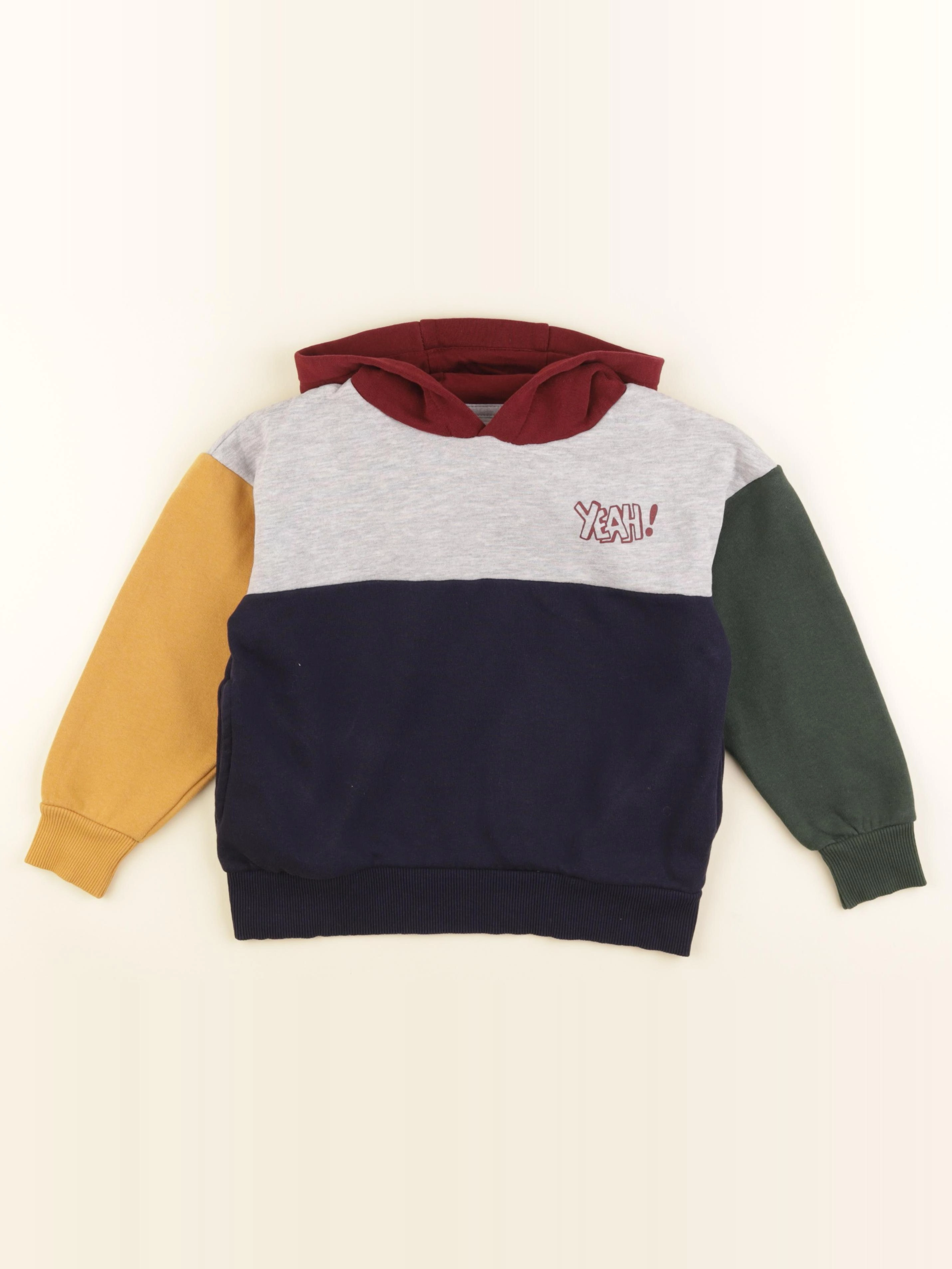 Vertbaudet - sweat multicolore - 8 ans