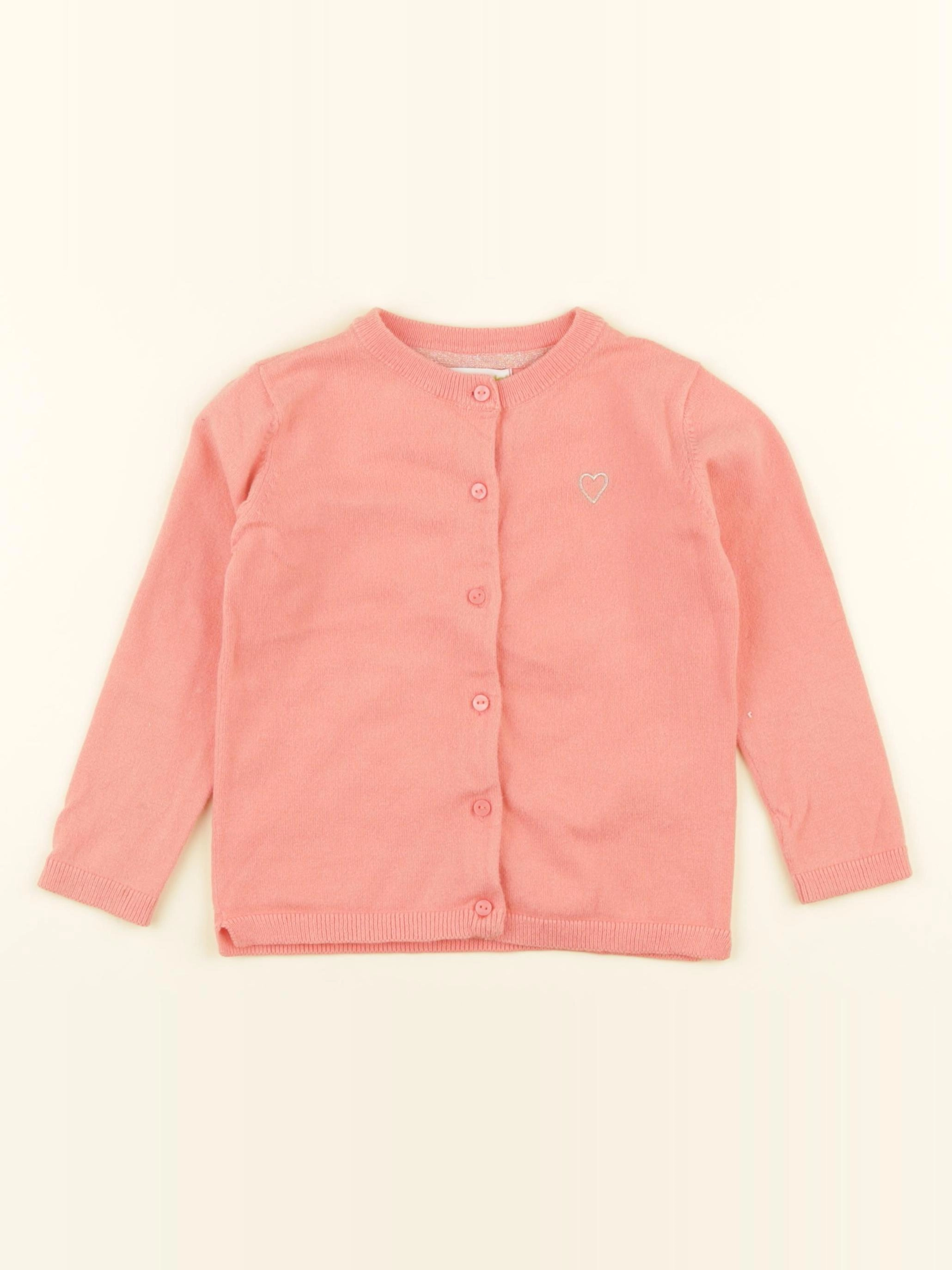 Vertbaudet - gilet orange - 3 ans