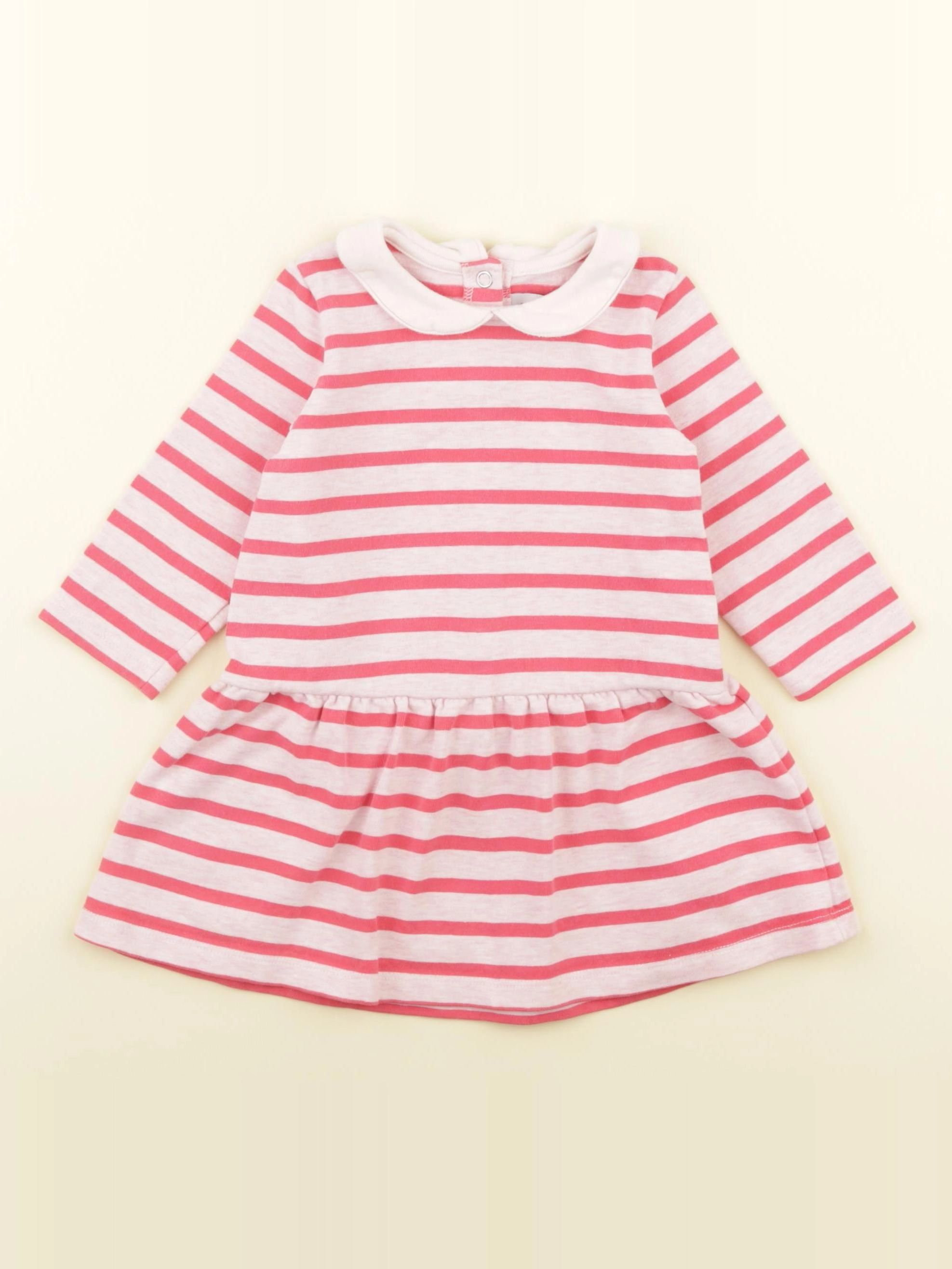 Petit Bateau - robe rose - 12 mois
