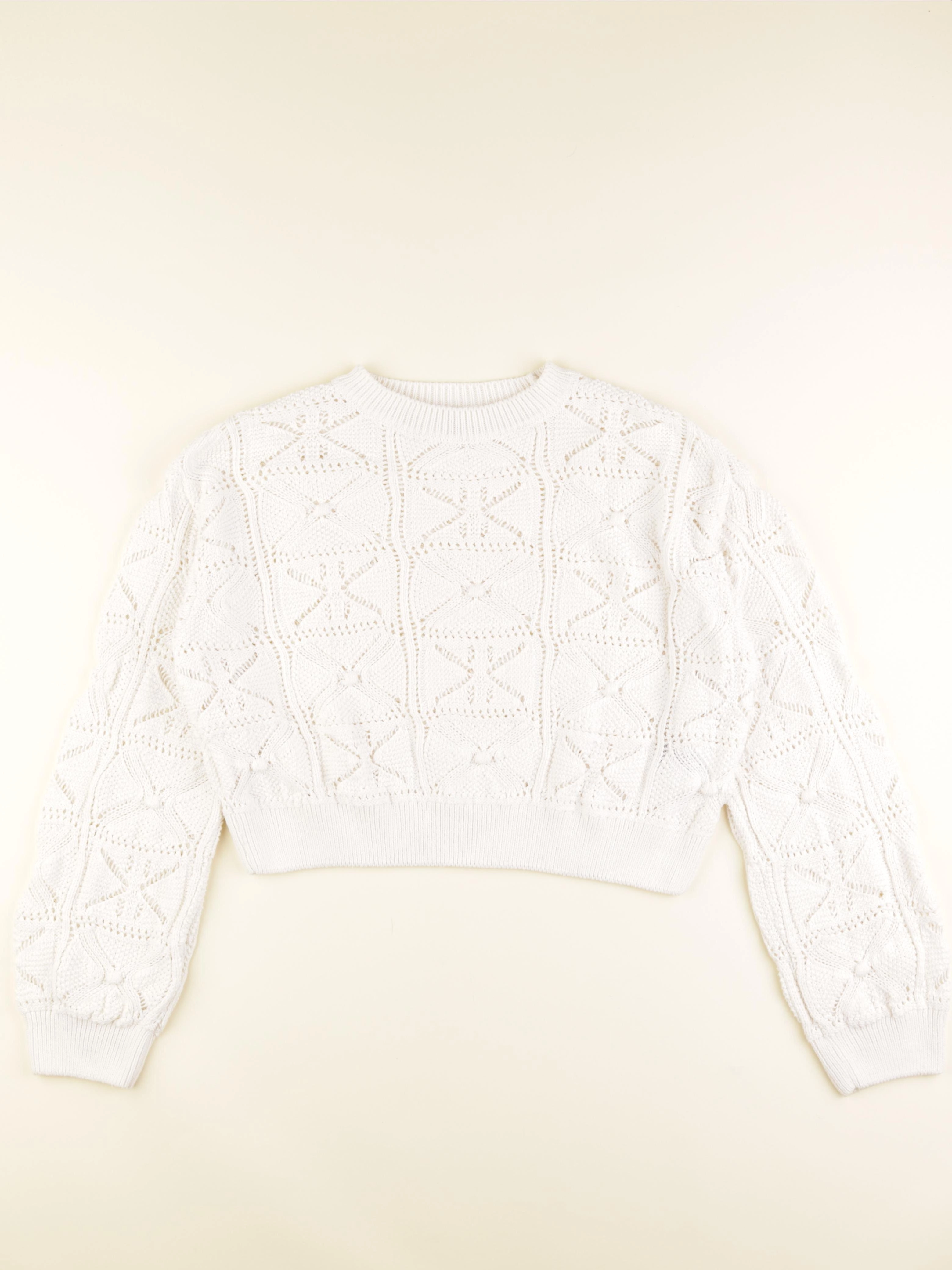 H&M - pull blanc - 12/14 ans