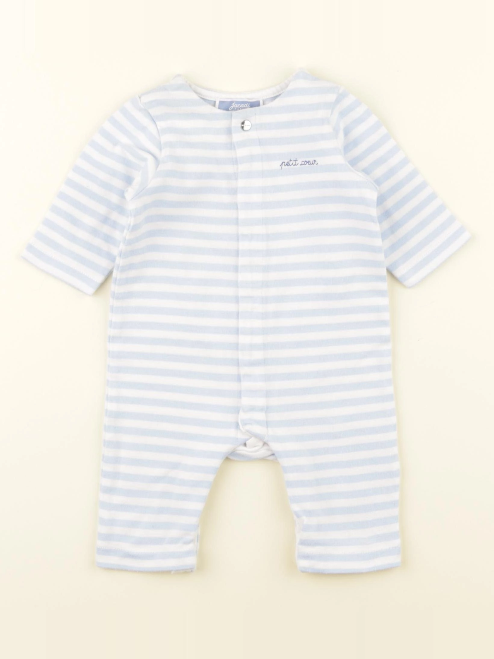 Jacadi - combinaison blanc, bleu - 3 mois