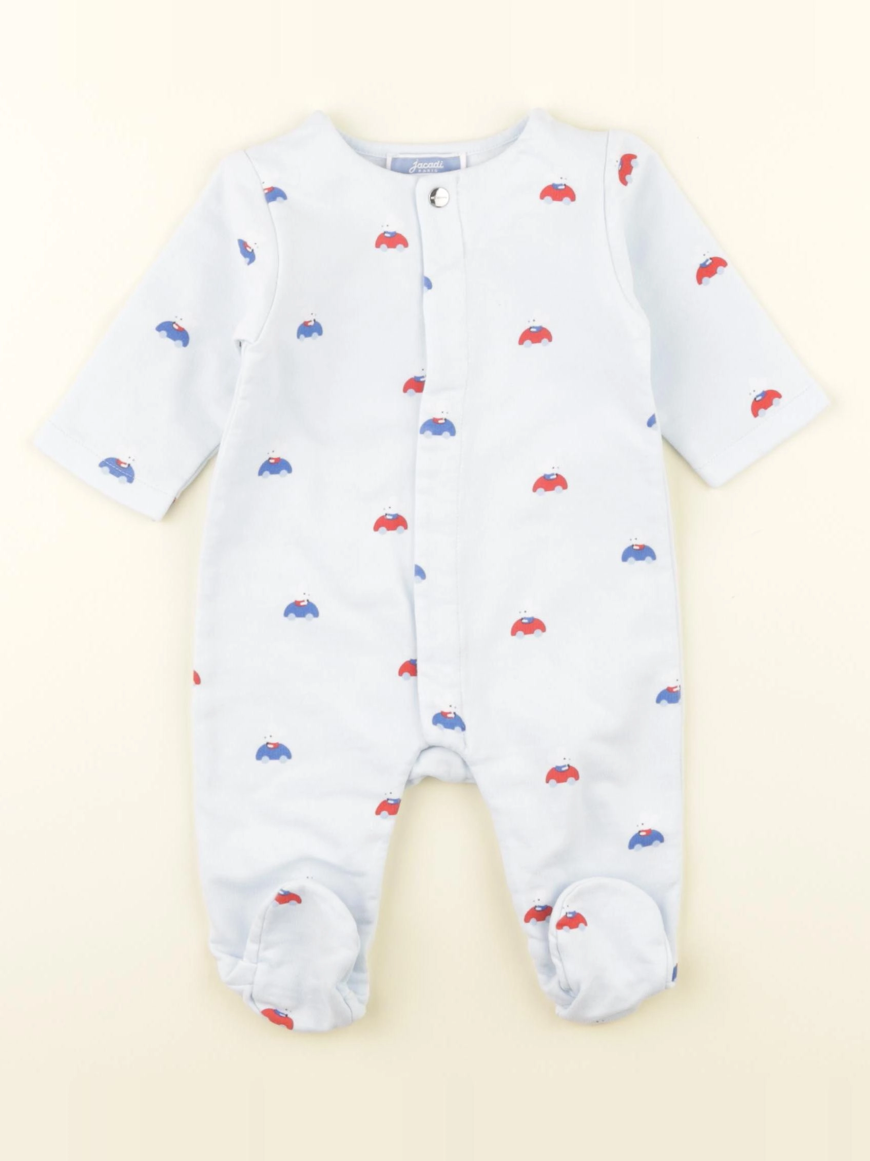 Jacadi - pyjama coton bleu - 3 mois