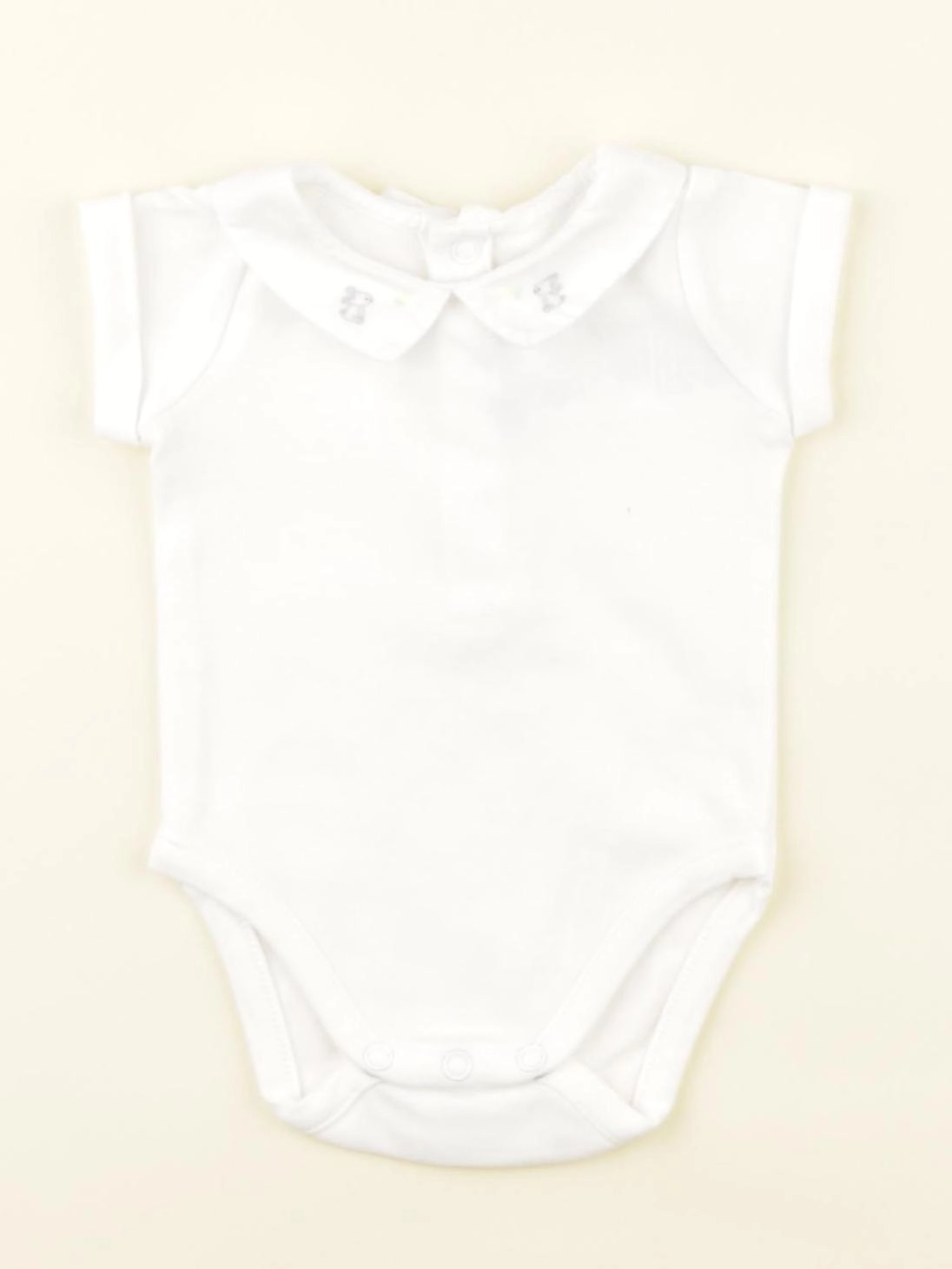 Jacadi - body à col blanc - 1 mois
