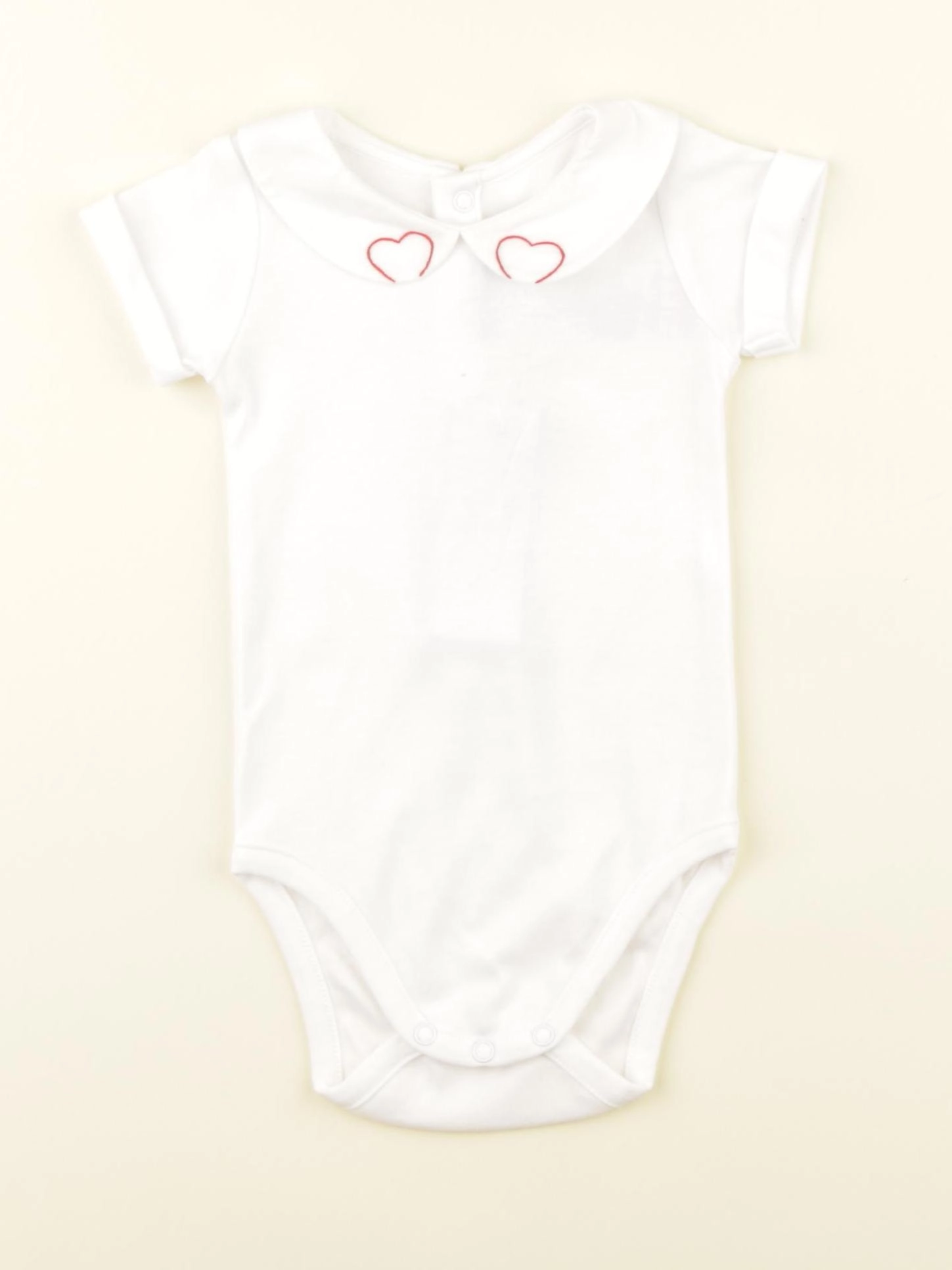 Jacadi - body à col blanc - 6 mois