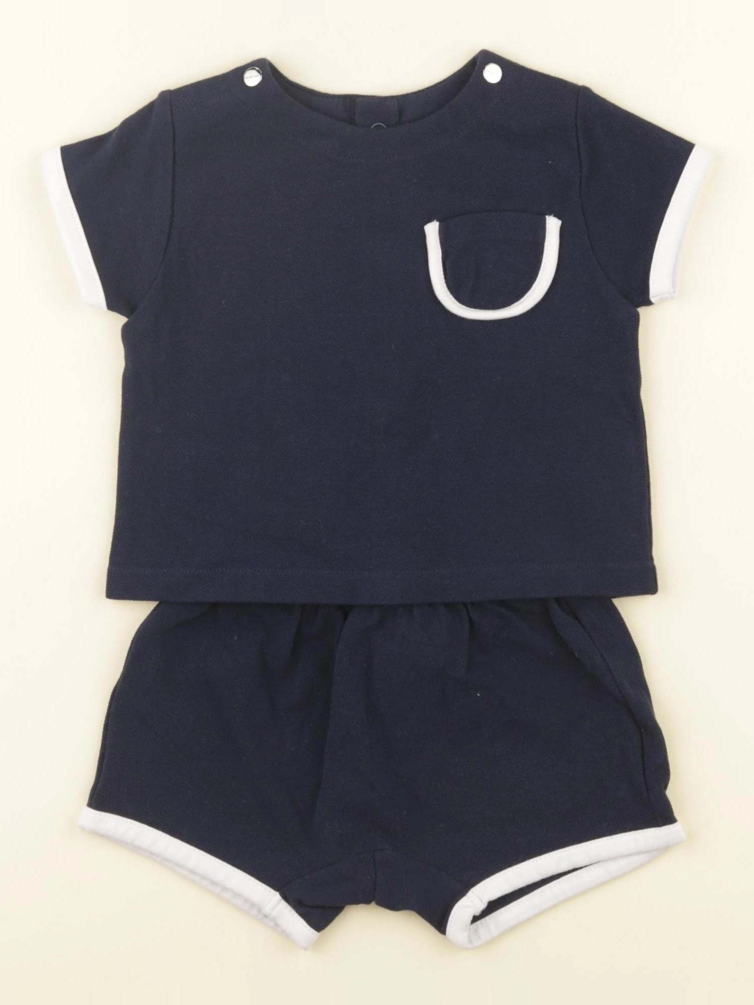 Jacadi - ensemble bleu - 6 mois