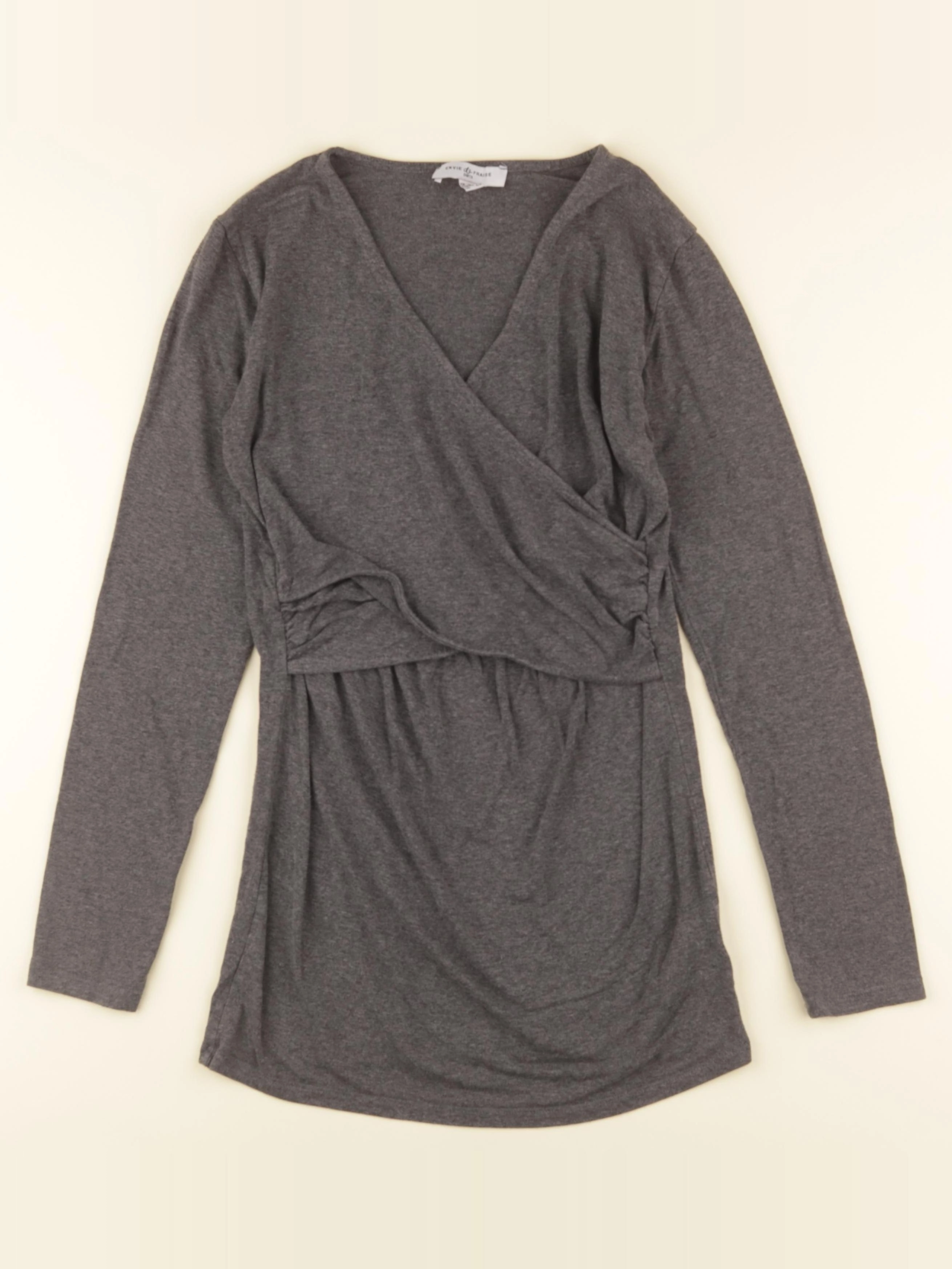 Envie de fraise - tee-shirt allaitement gris - 36 à 38