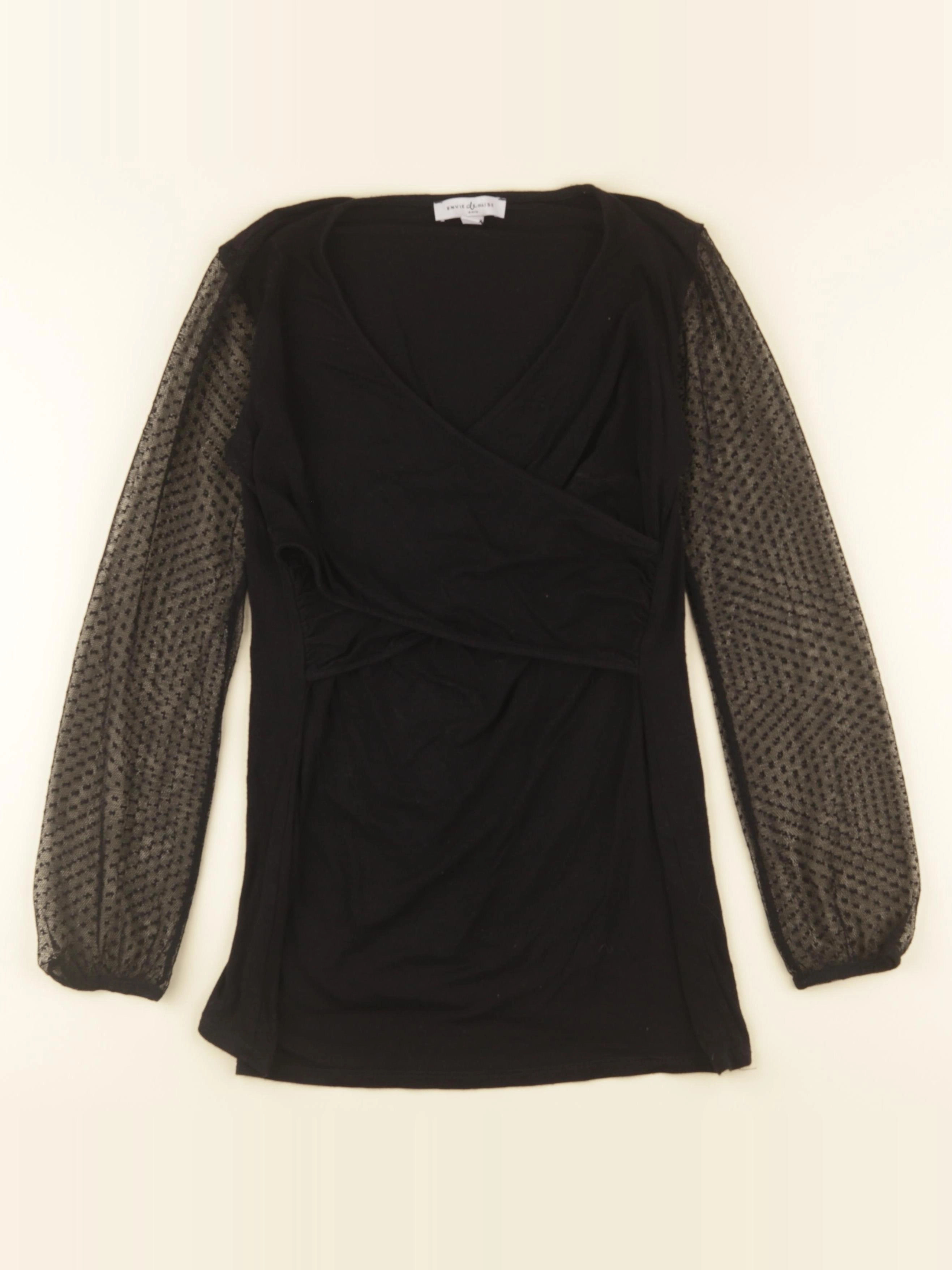 Envie de fraise - tee-shirt allaitement noir - 34 à 36