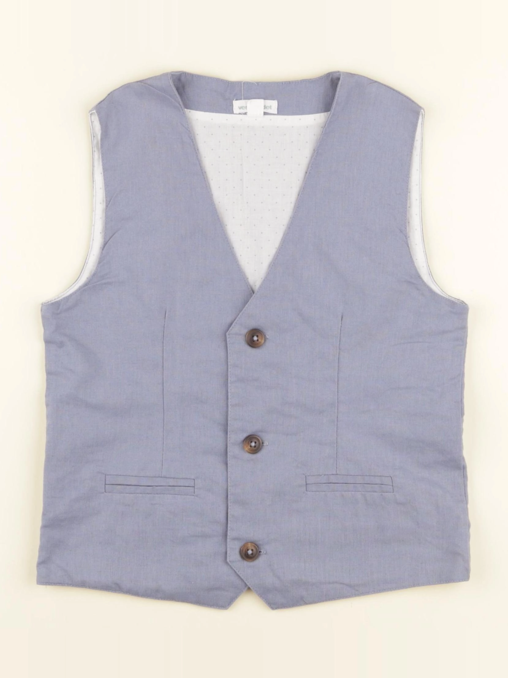 Vertbaudet - gilet bleu - 8 ans