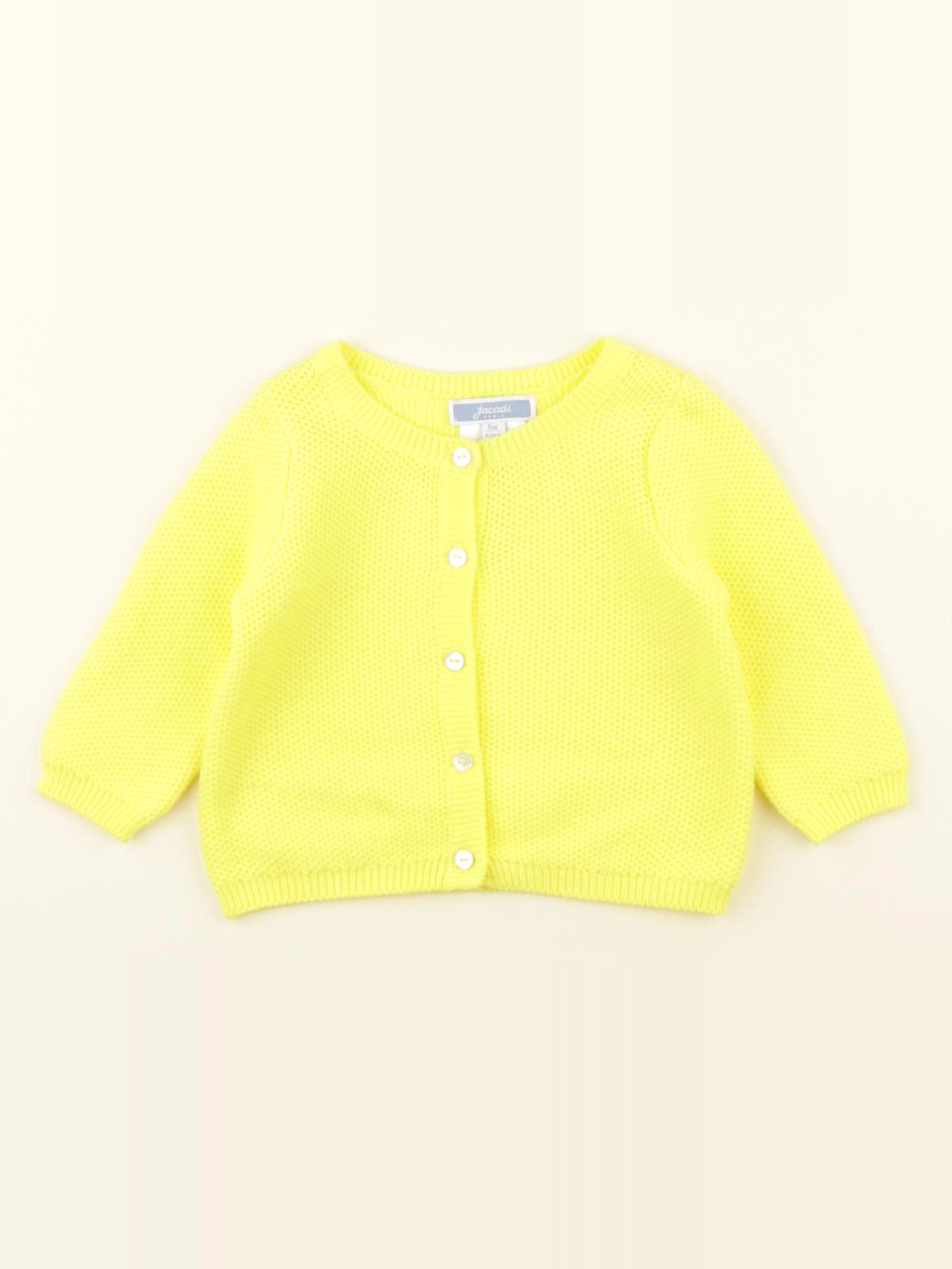 Jacadi - gilet jaune - 6 mois