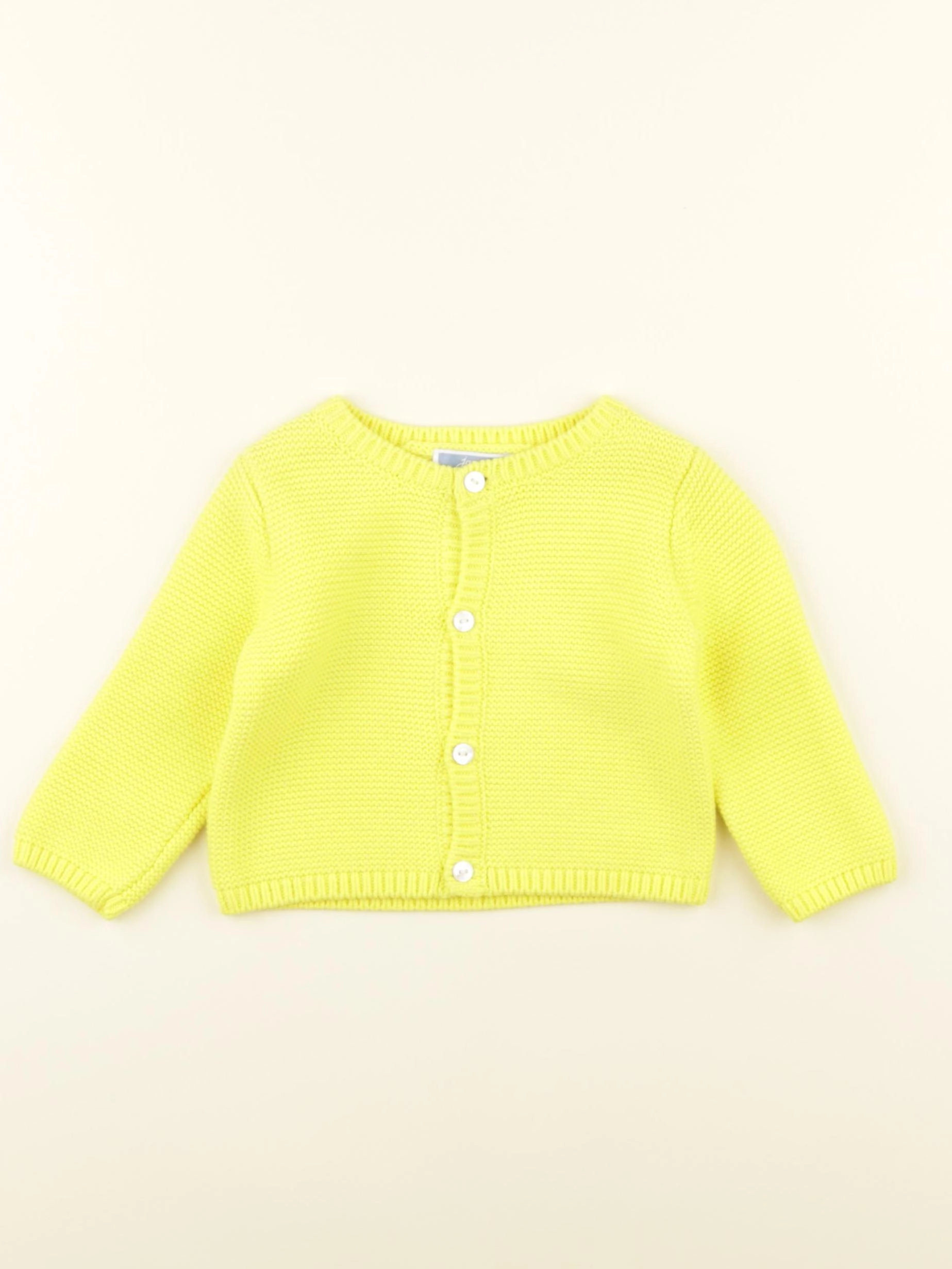 Jacadi - gilet jaune - 6 mois