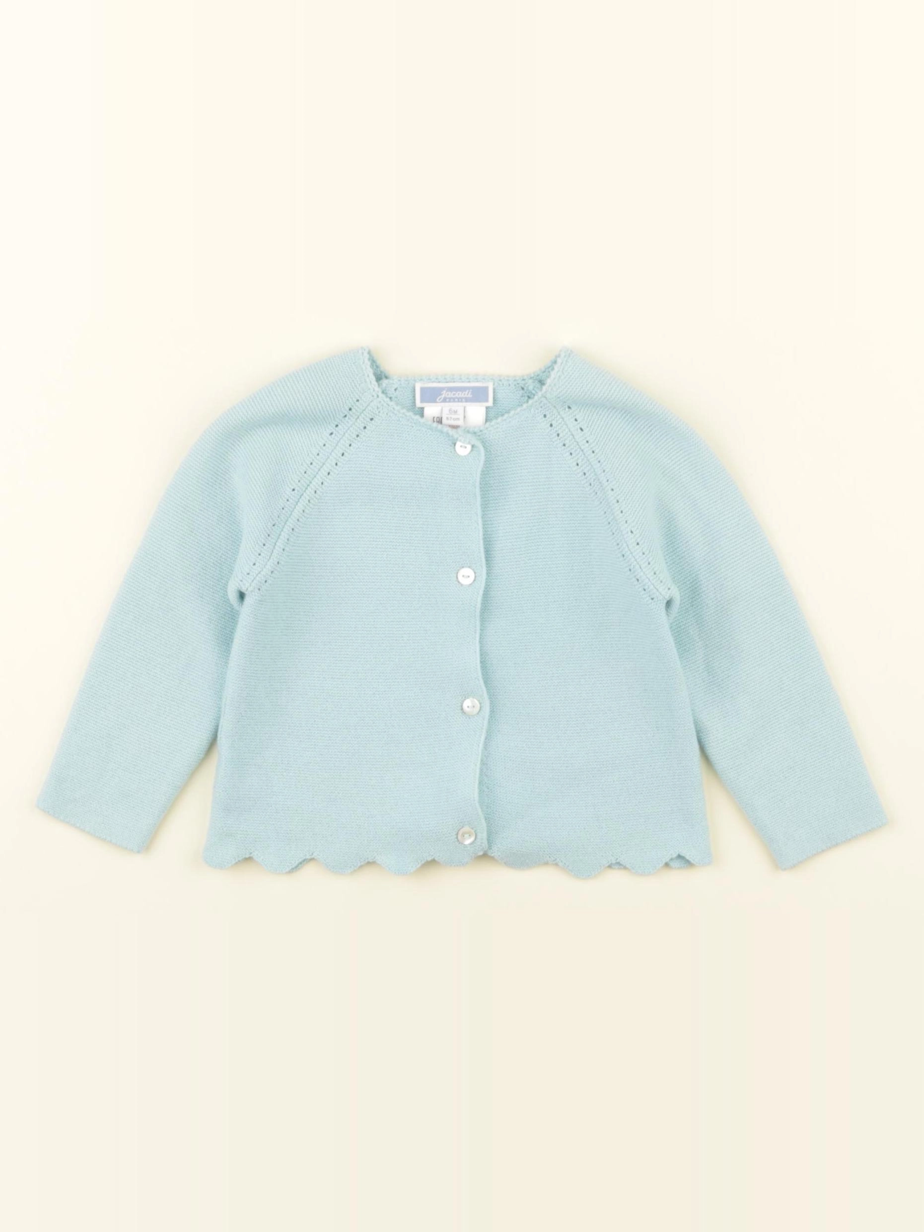 Jacadi - gilet bleu - 6 mois