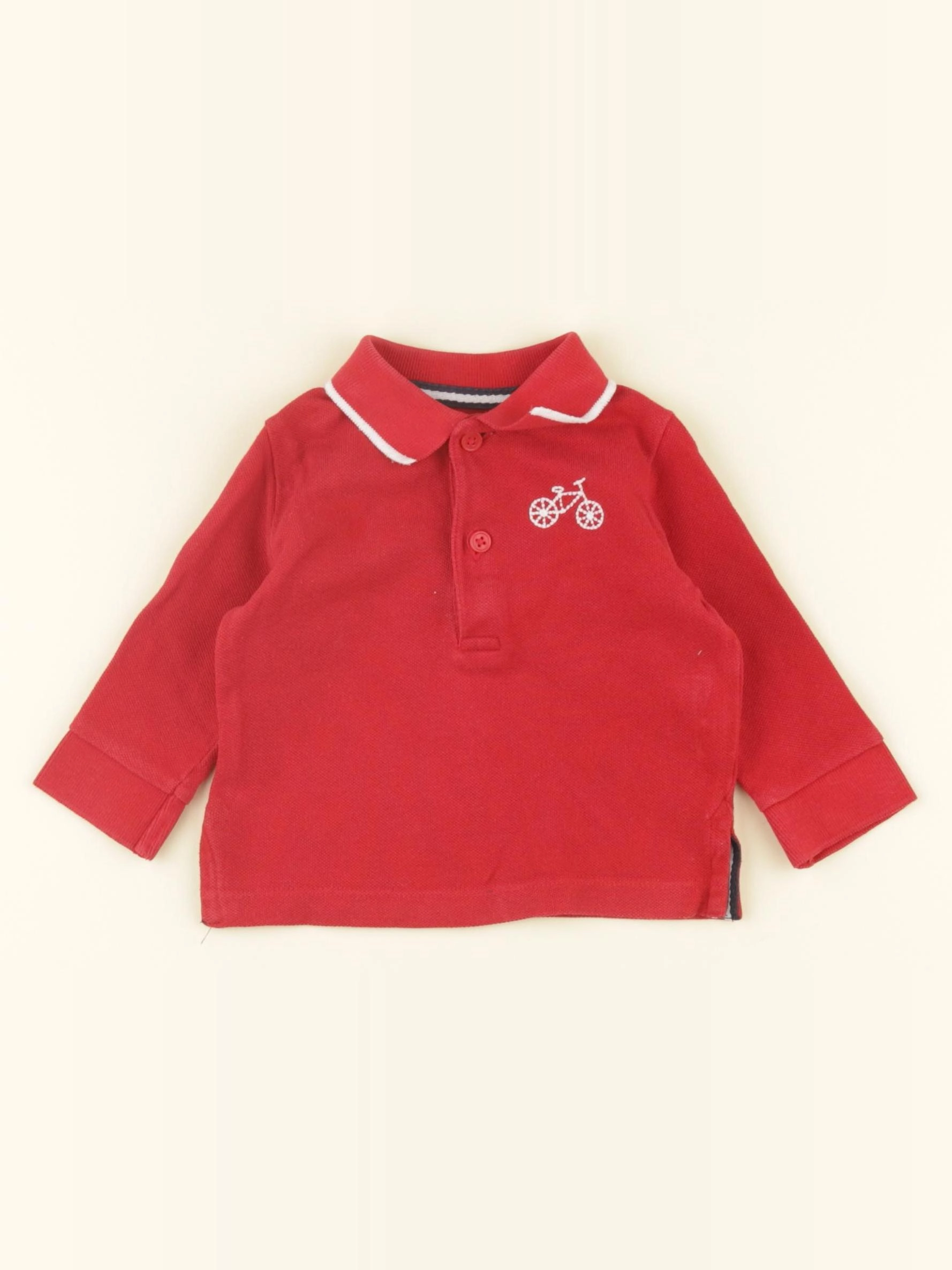 Boutchou - polo rouge - 6 mois