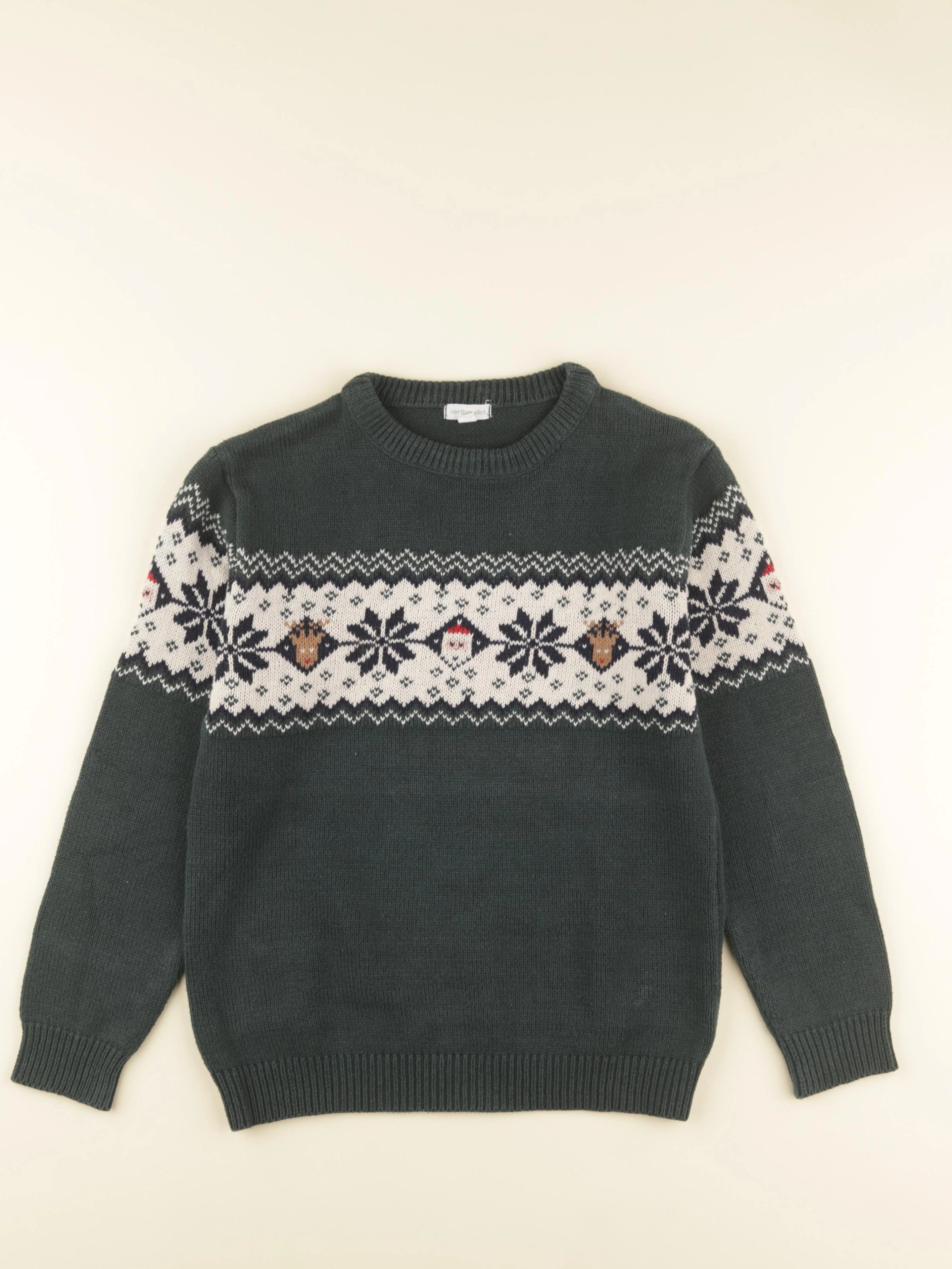 Vertbaudet - pull vert - 5 ans