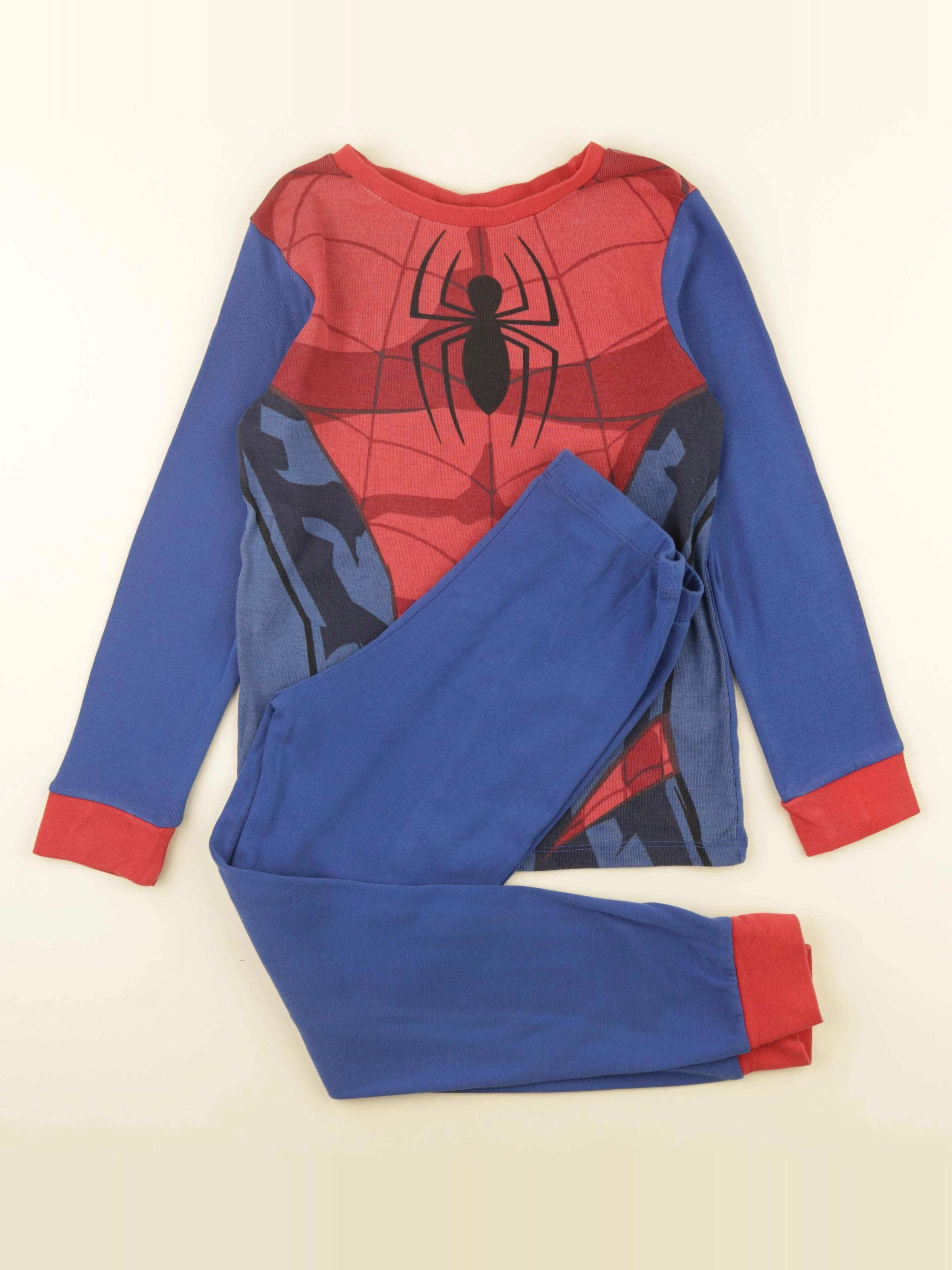 H&M - pyjama coton bleu - 6/7 ans