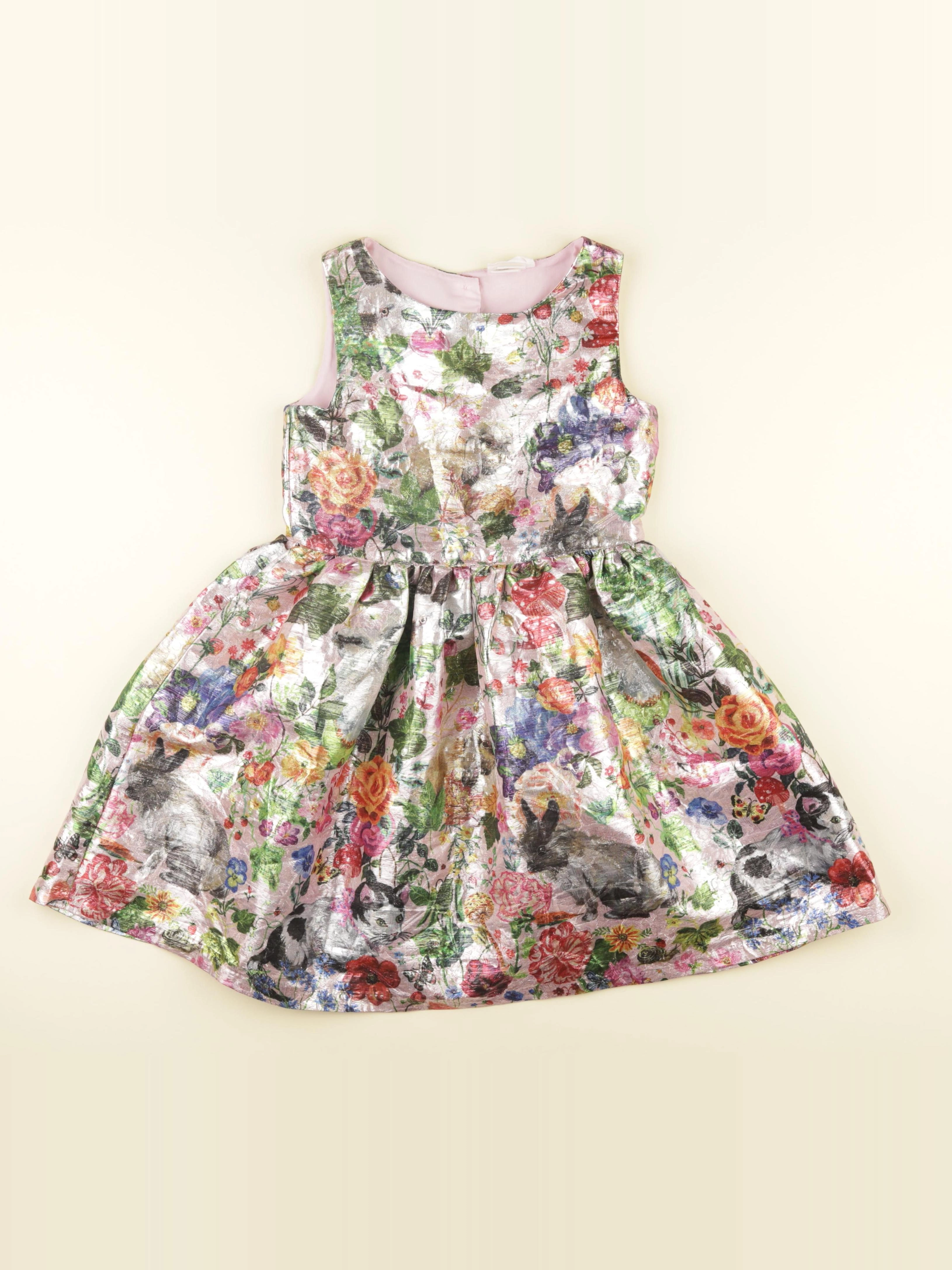H&M - robe multicolore - 7/8 ans