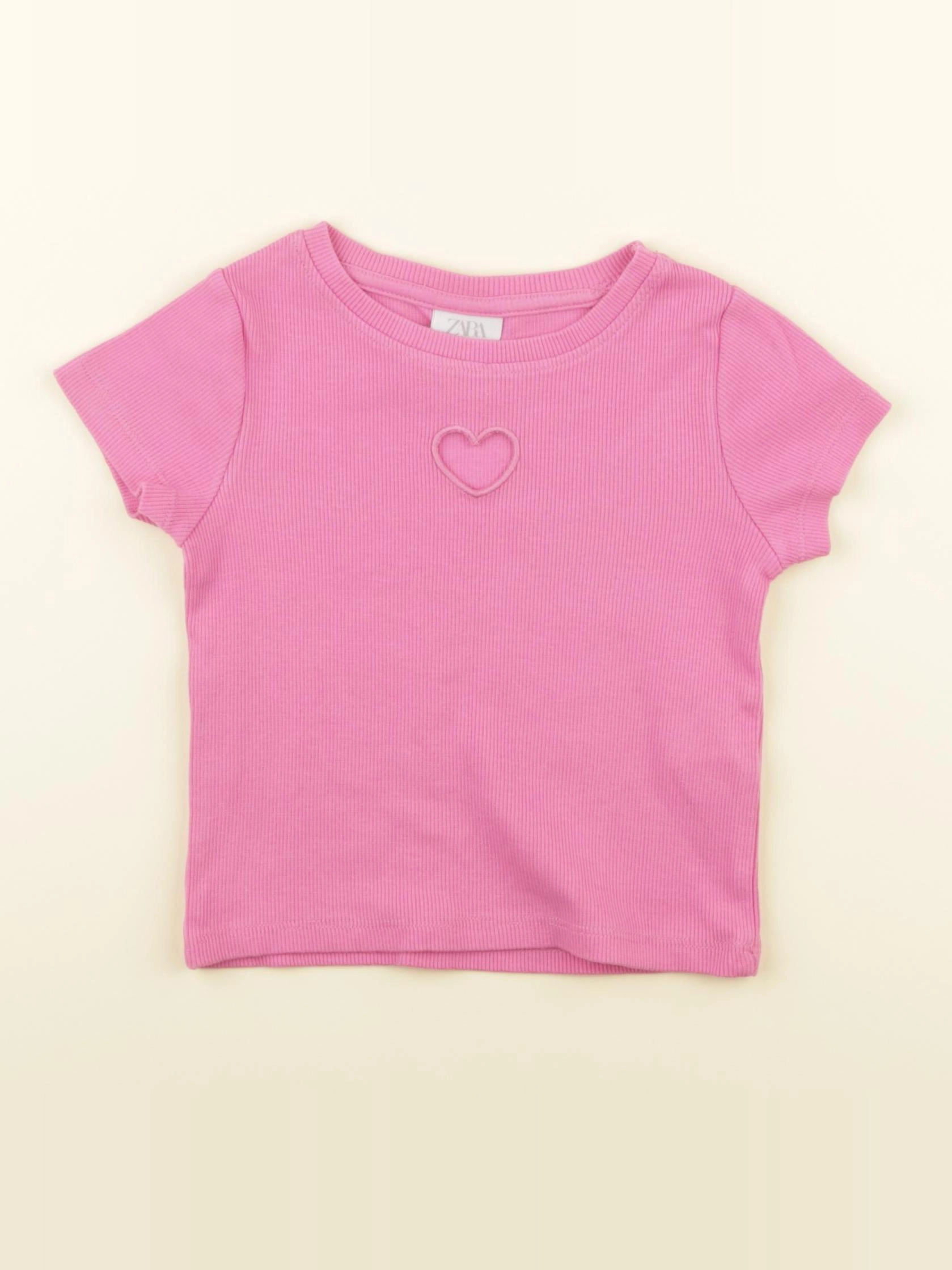 Zara - tee-shirt rose - 6 ans