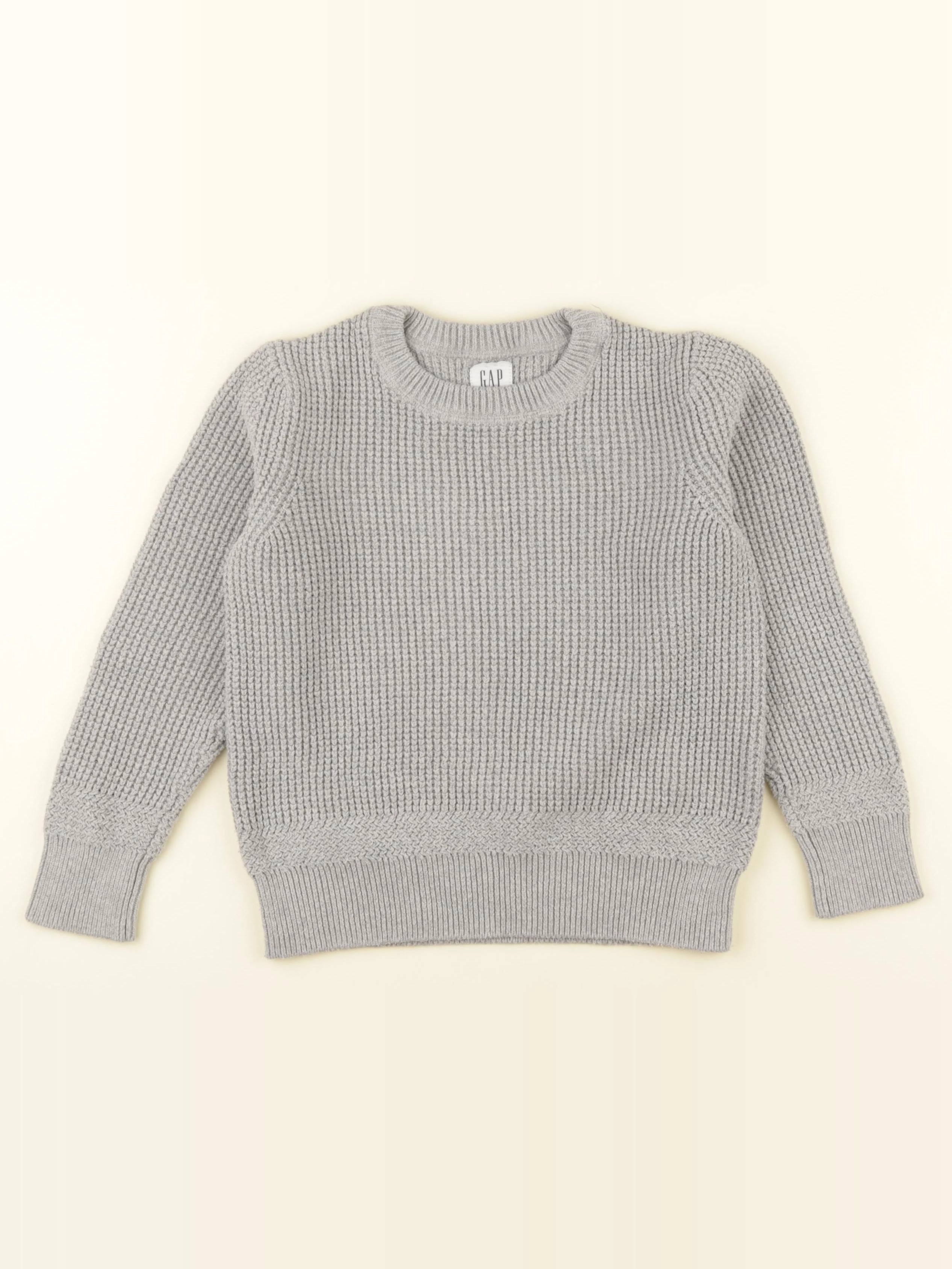 GAP - pull gris - 6/7 ans