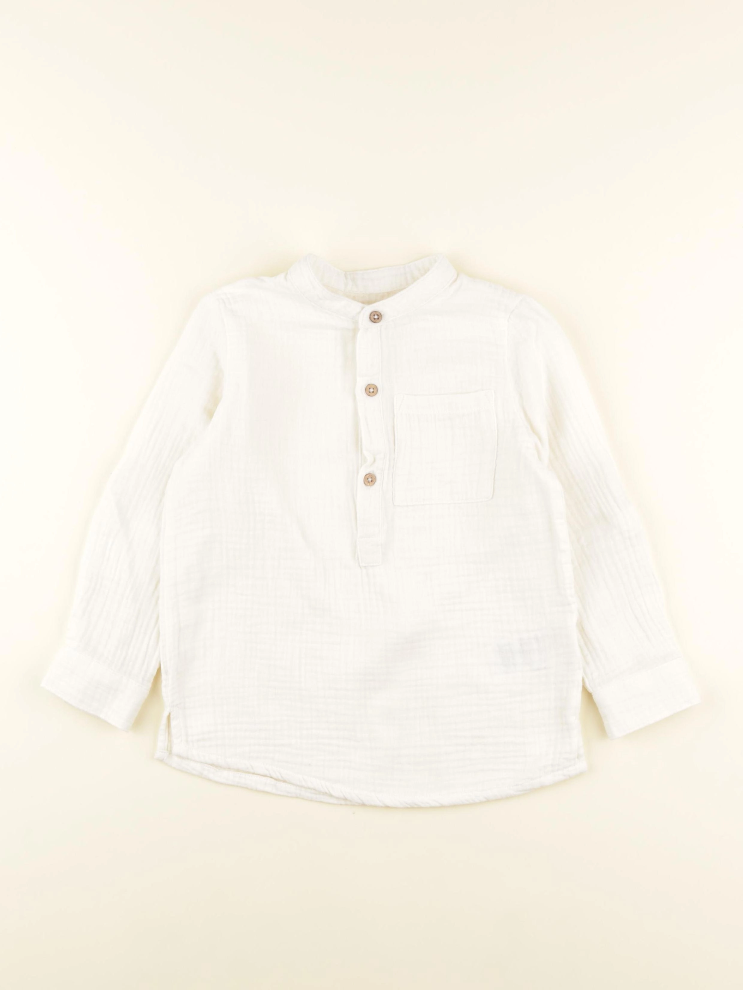 Vertbaudet - chemise blanc - 5 ans