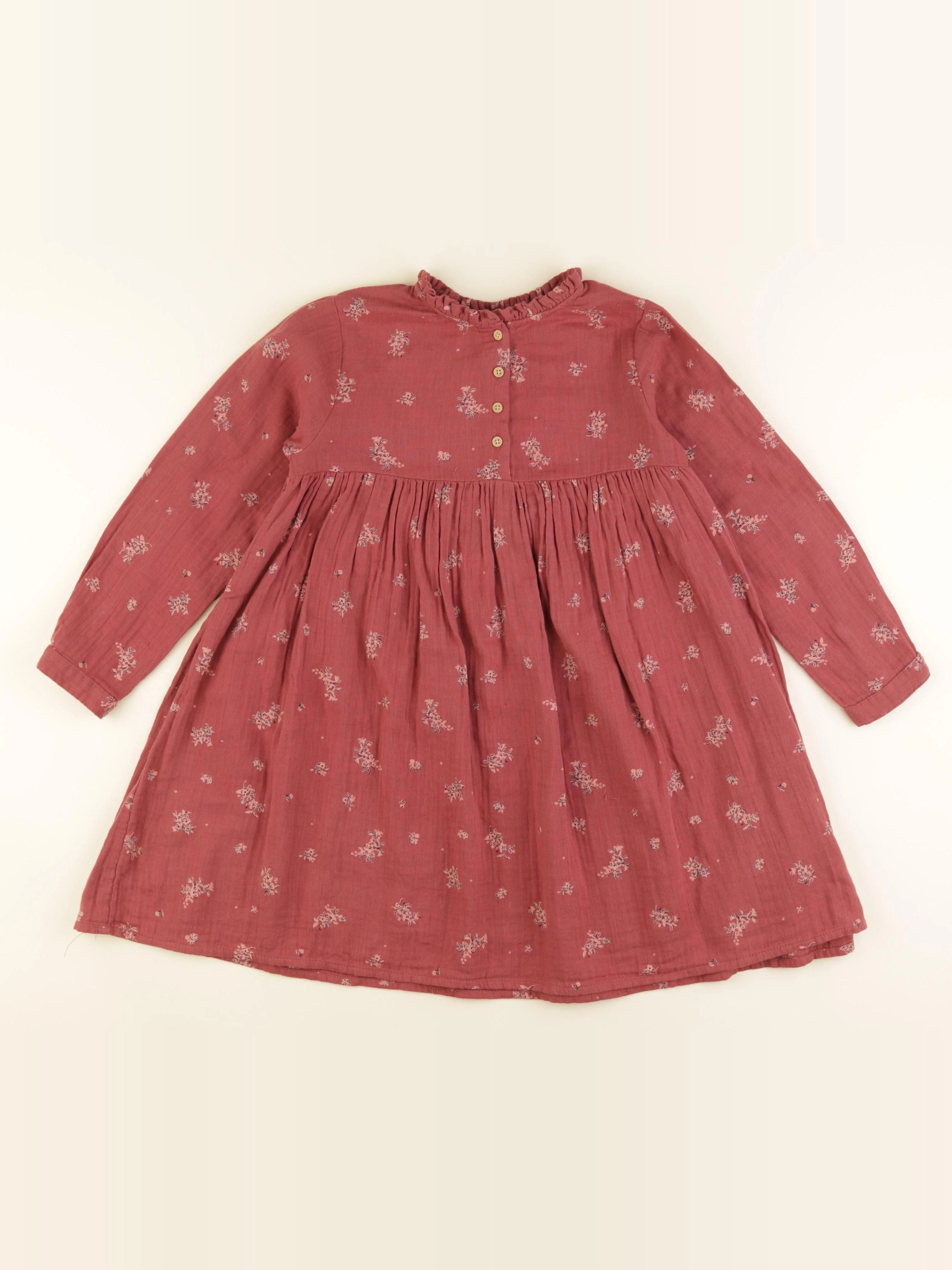 Vertbaudet - robe rouge - 7 ans