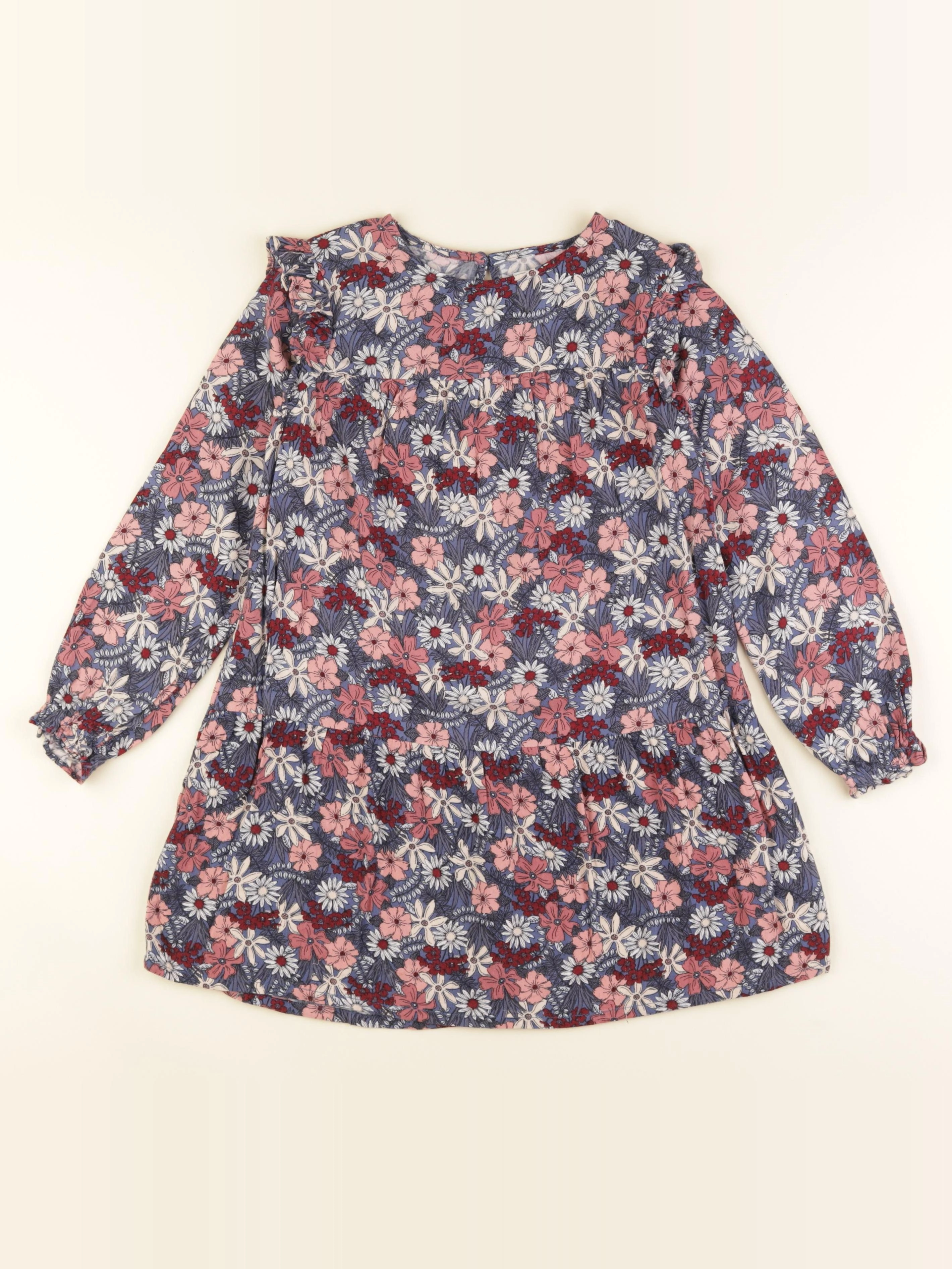 Vertbaudet - robe multicolore - 7 ans