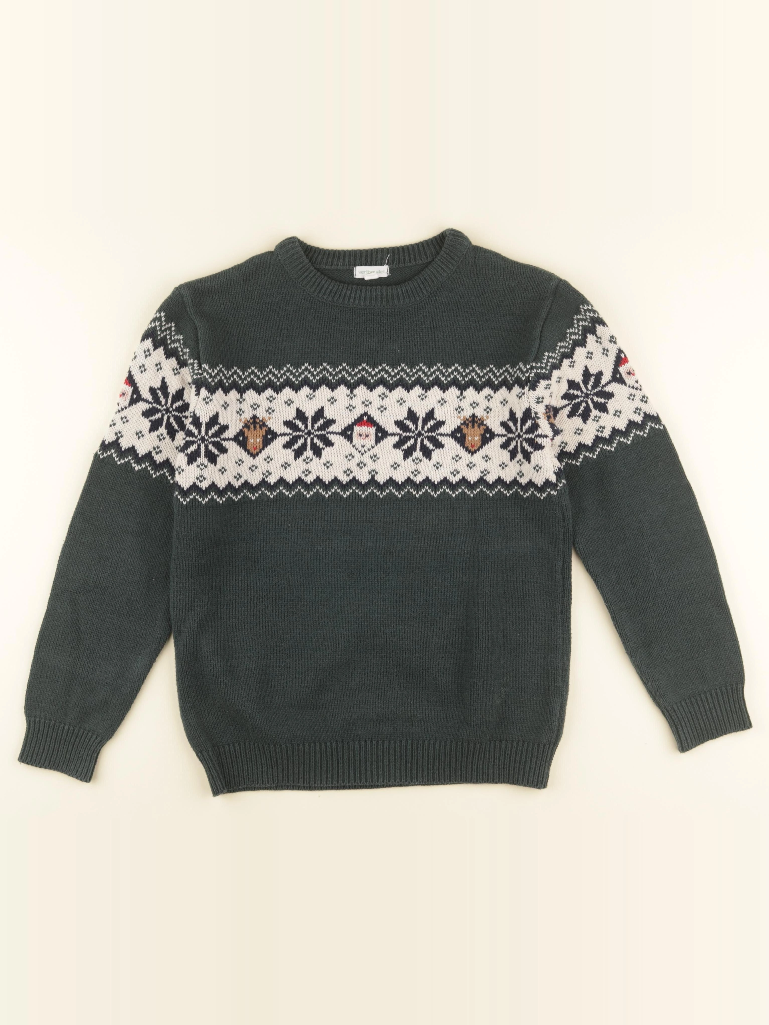 Vertbaudet - pull vert - 12 ans