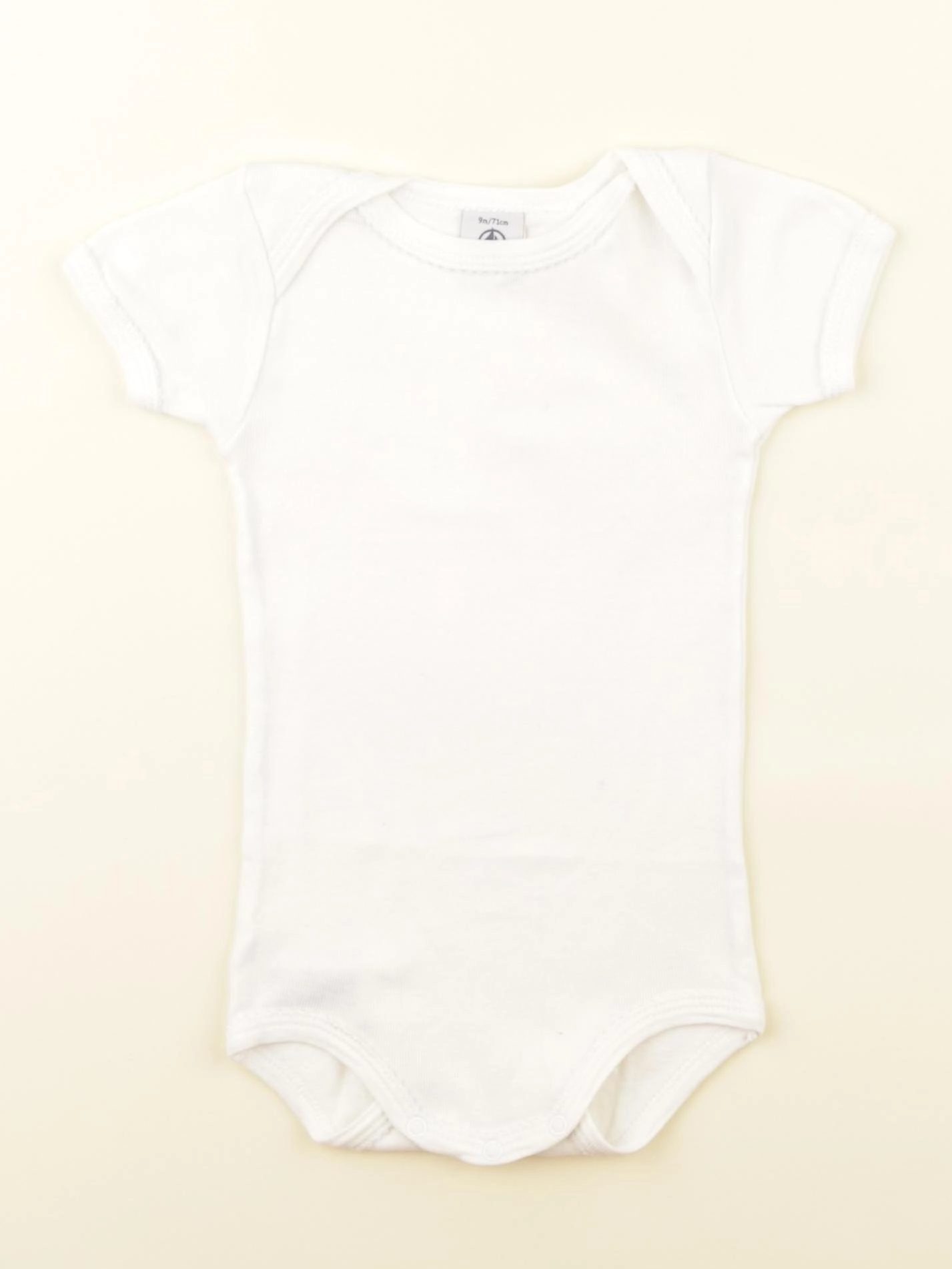 Petit Bateau - body blanc - 9 mois