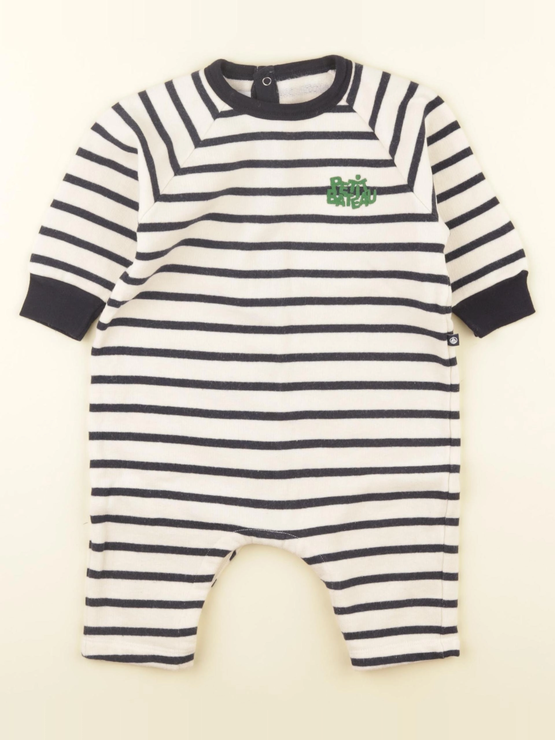 Petit Bateau - combinaison bleu - 12 mois