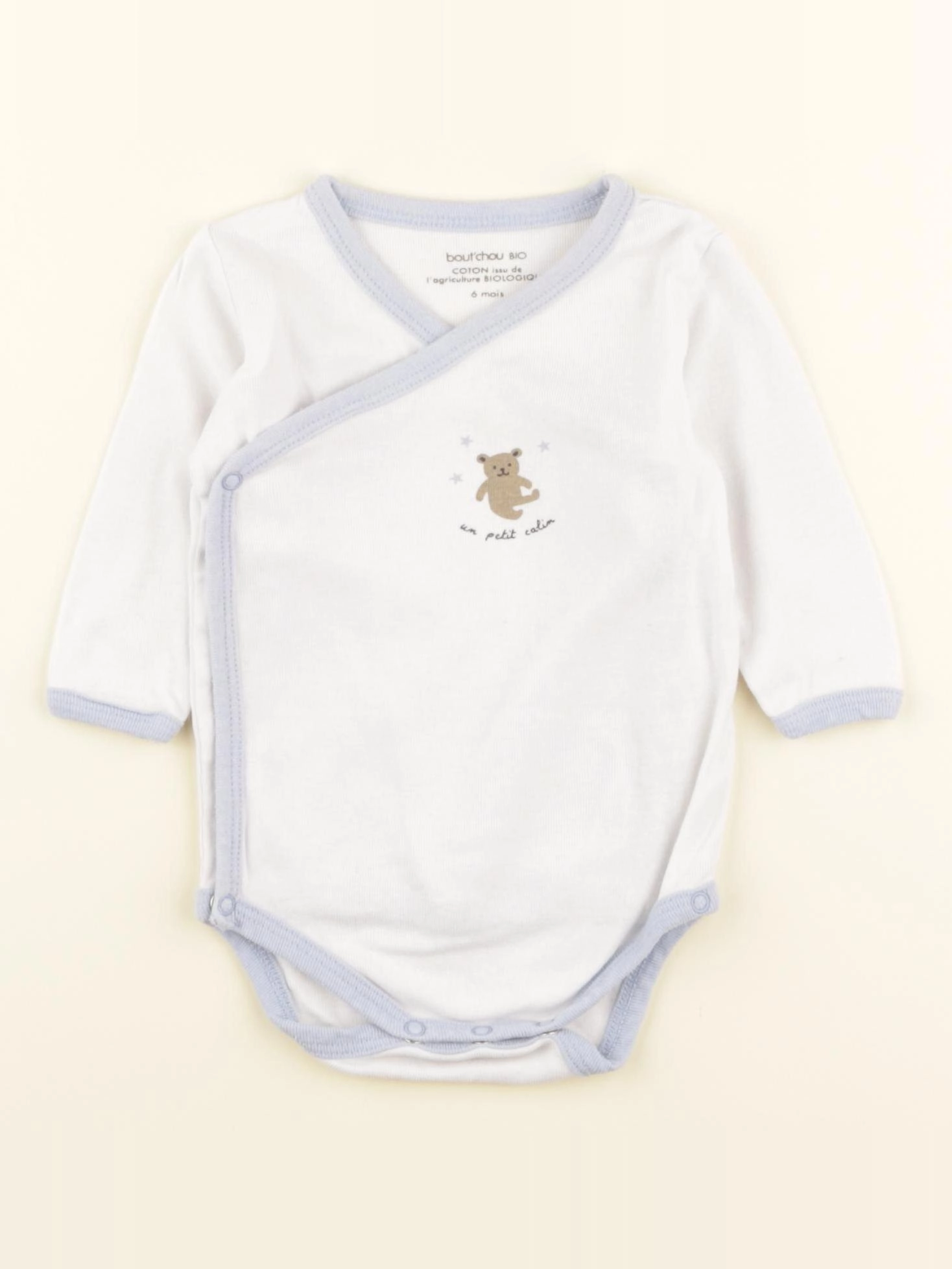 Boutchou - body blanc - 6 mois
