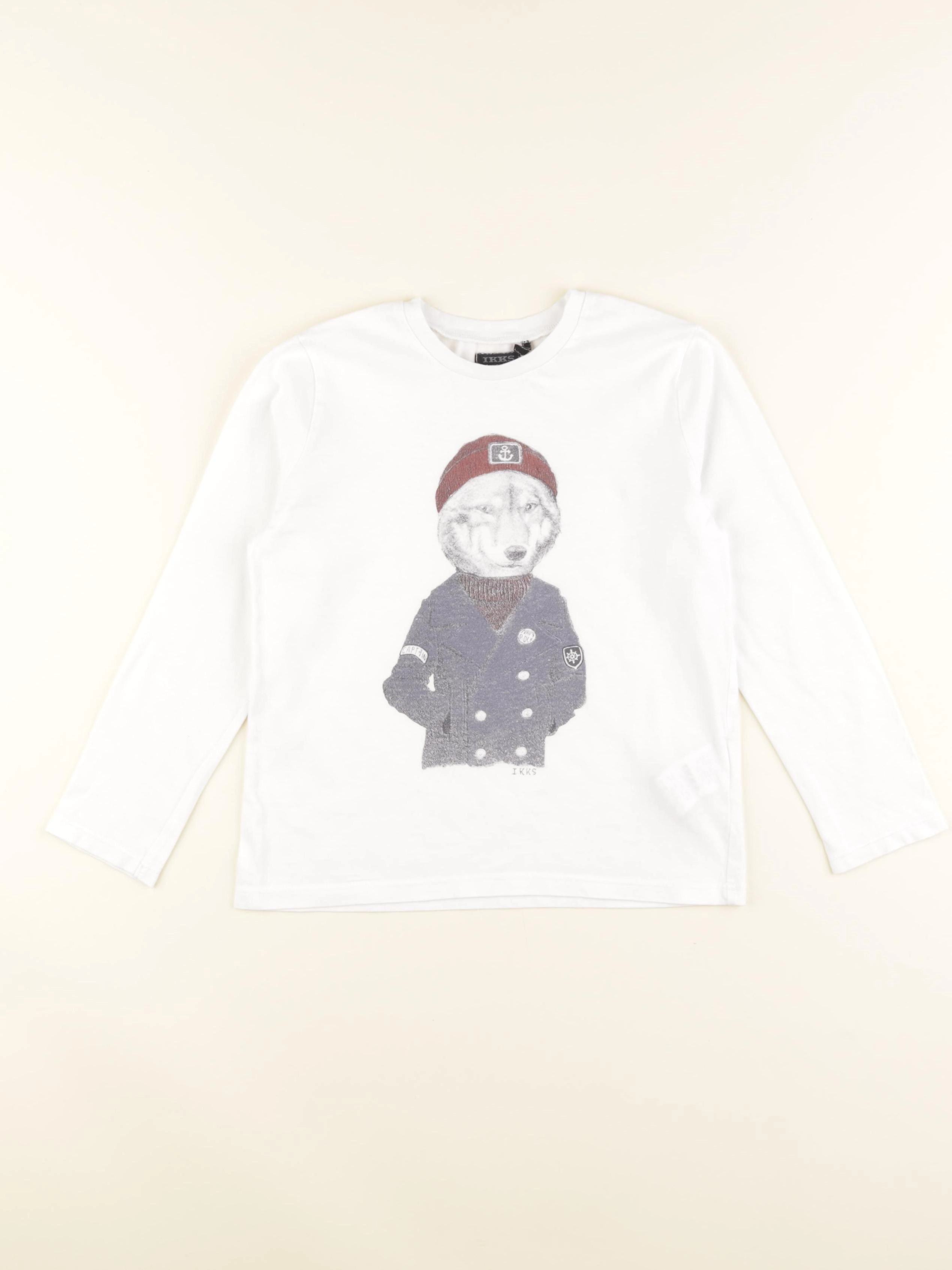 IKKS - tee-shirt blanc - 5 ans