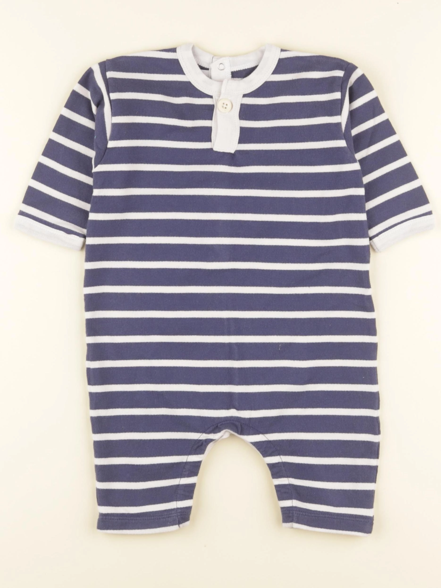 Petit Bateau - combinaison bleu - 6 mois