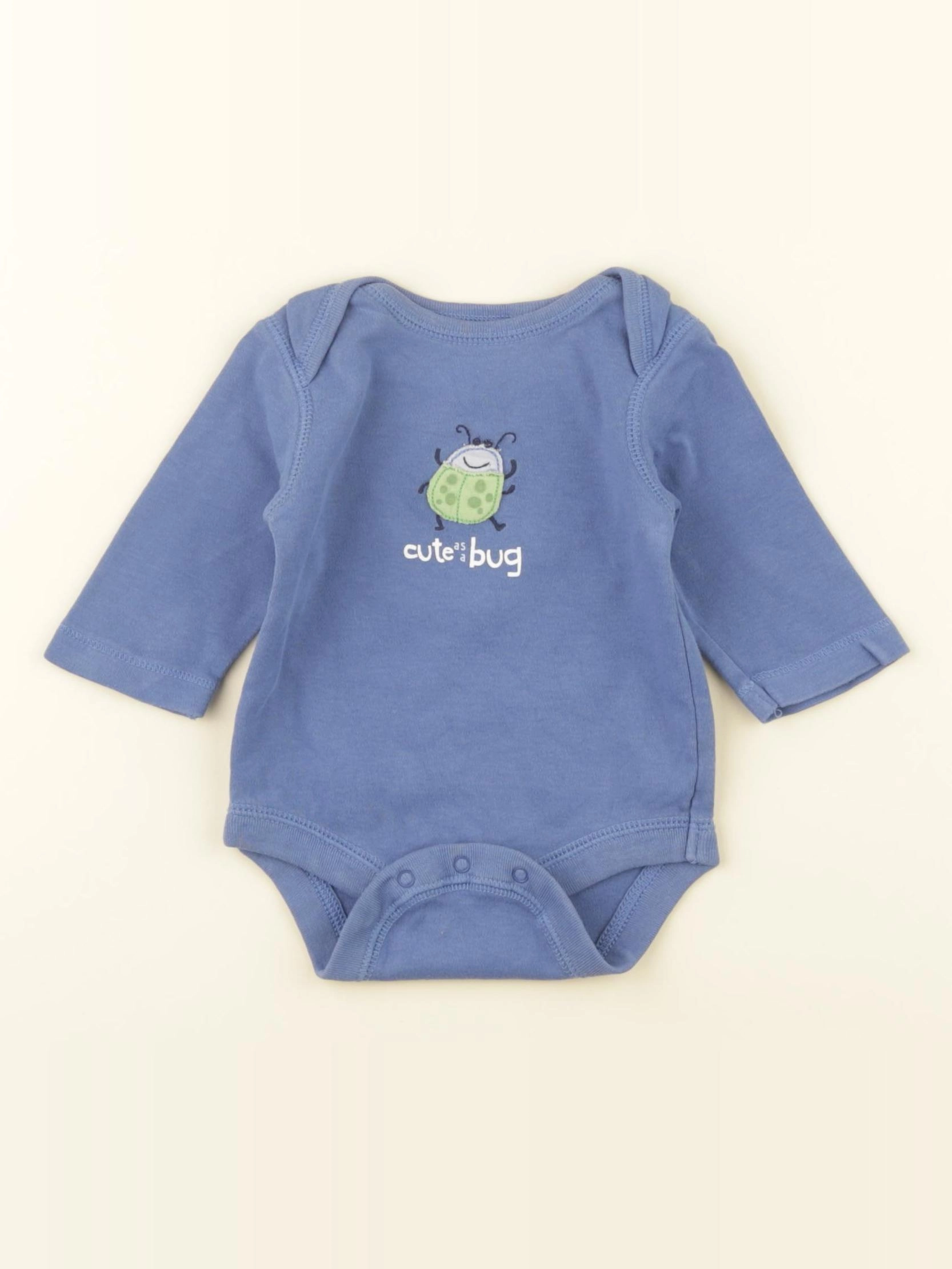 GAP - body bleu - 0/3 mois