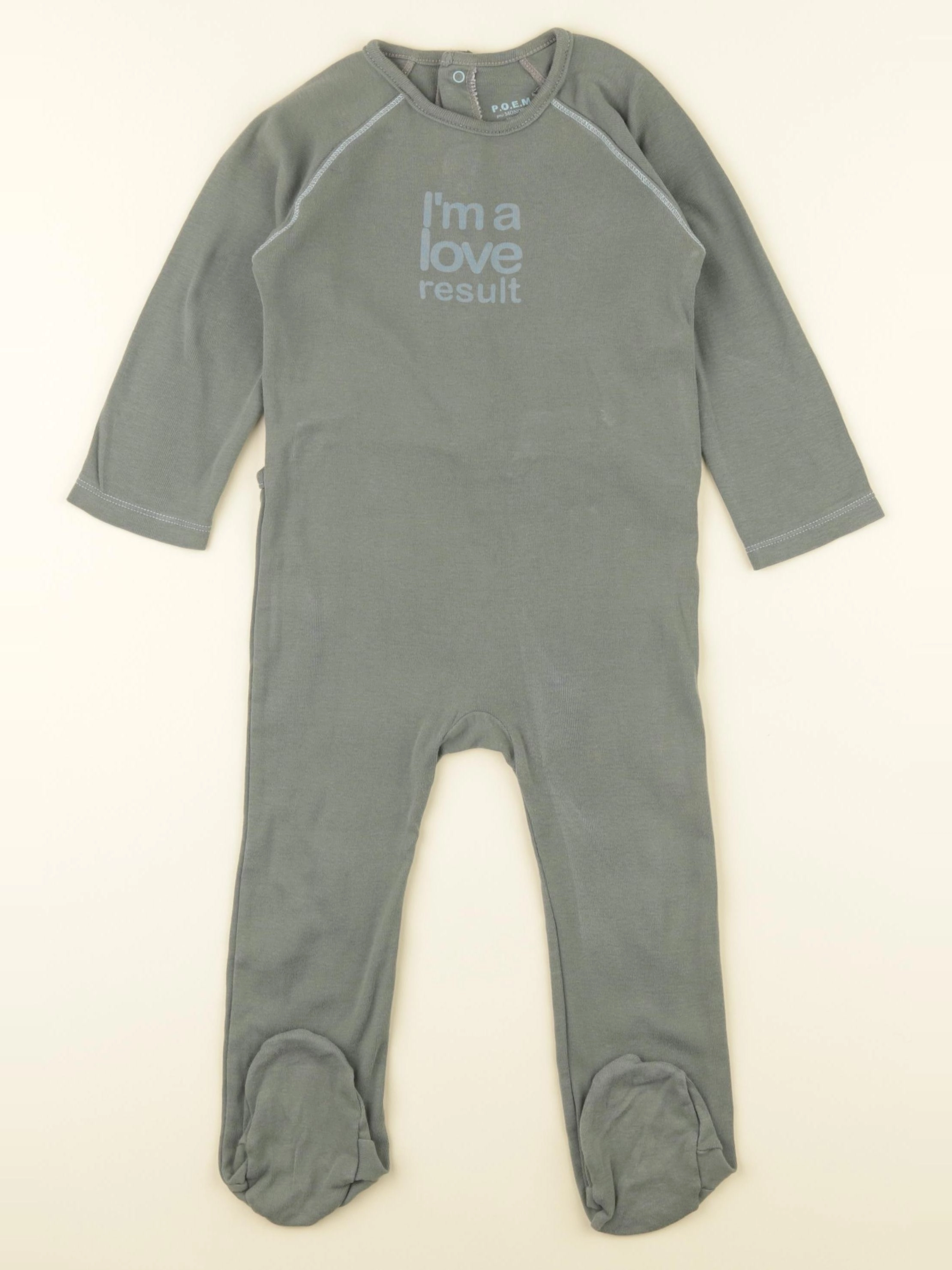 Monoprix - pyjama coton vert - 24 mois