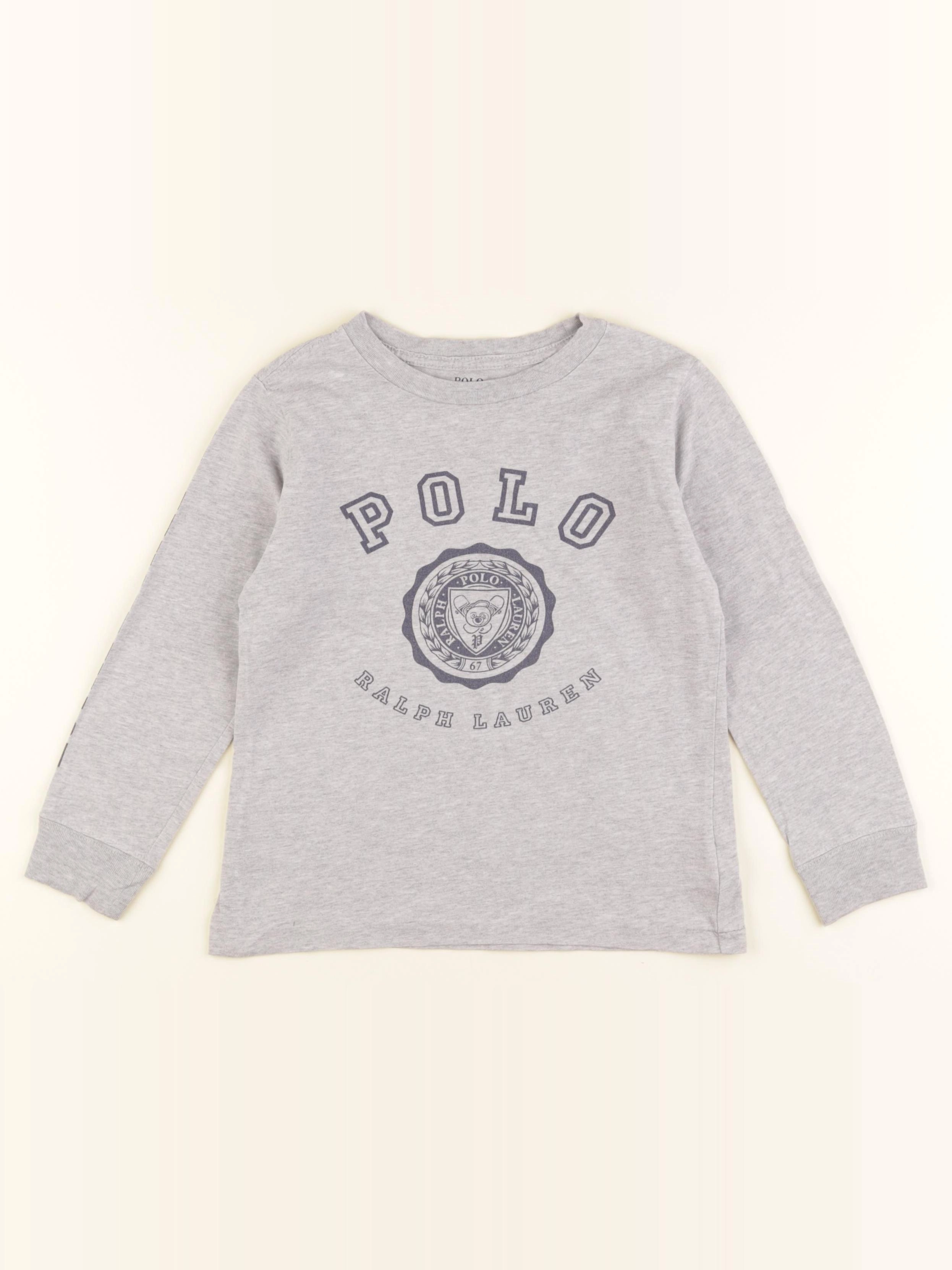 Ralph Lauren - tee-shirt gris - 4 ans