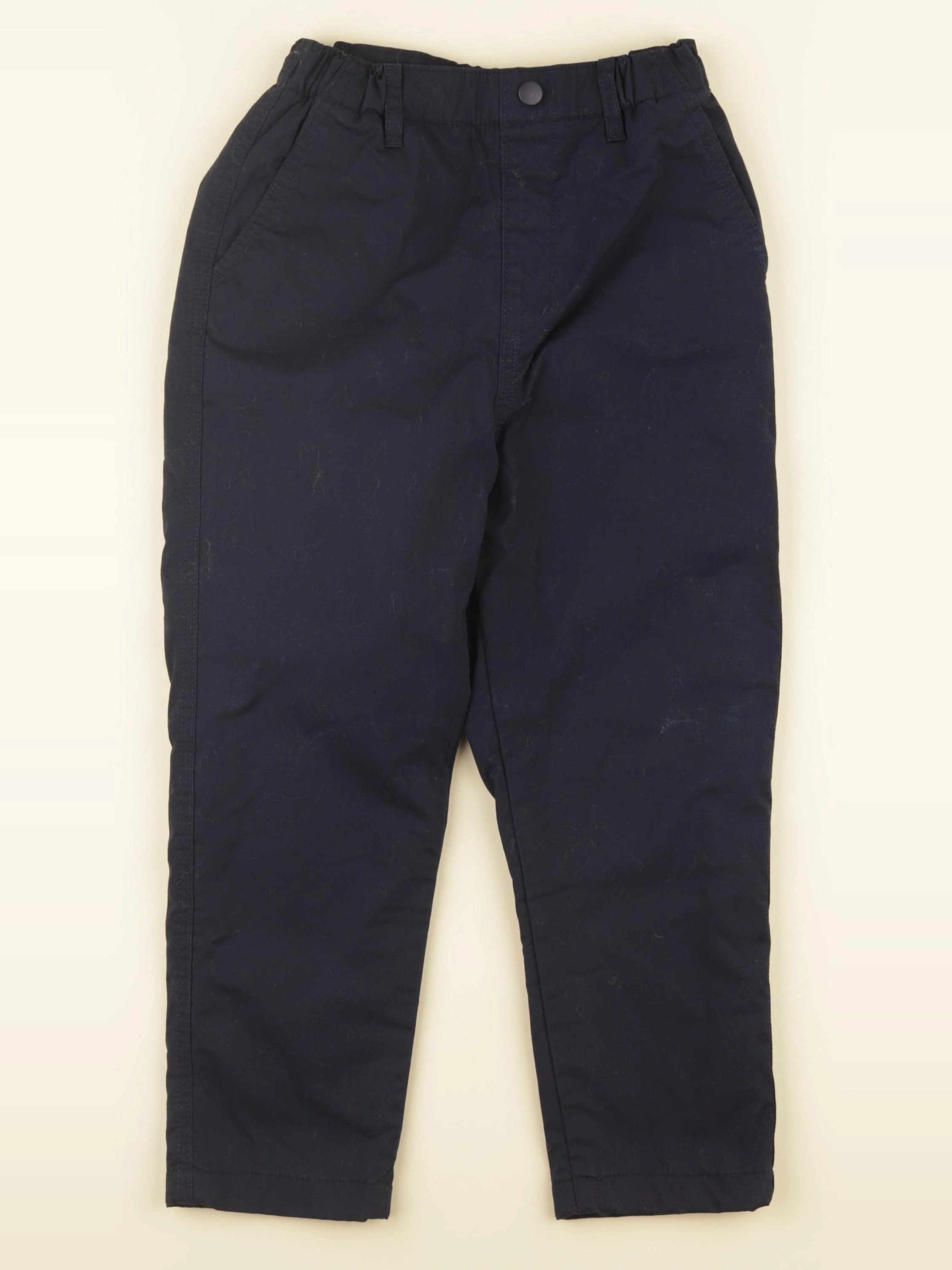 Uniqlo - pantalon doublé bleu - 5/6 ans
