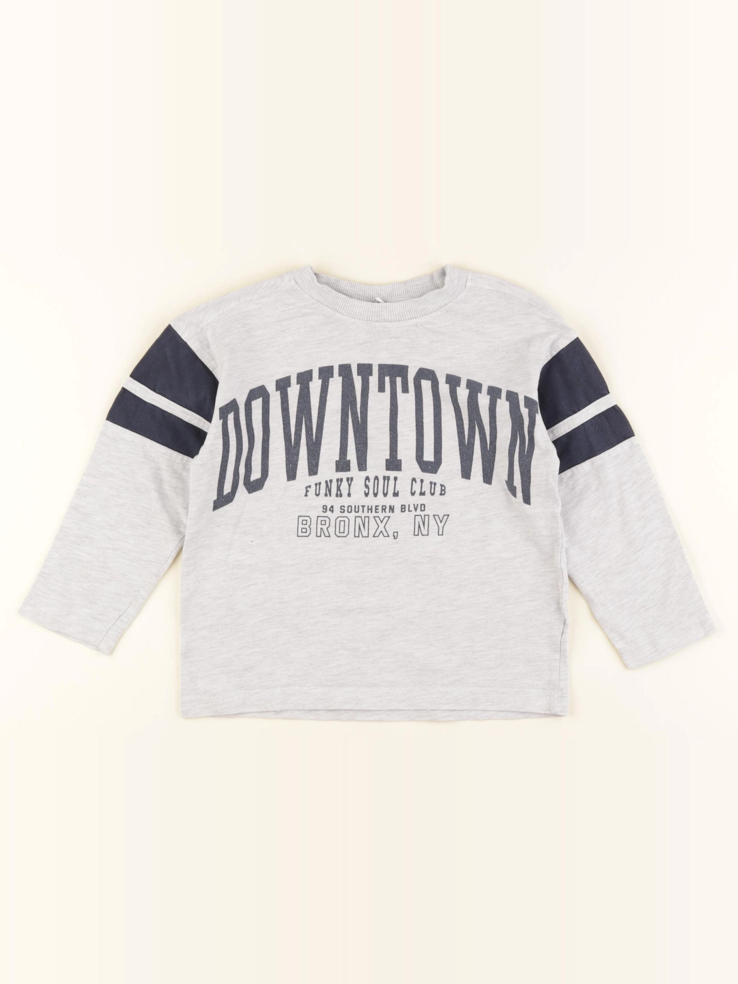 Tape à l'oeil - tee-shirt gris, bleu - 4 ans