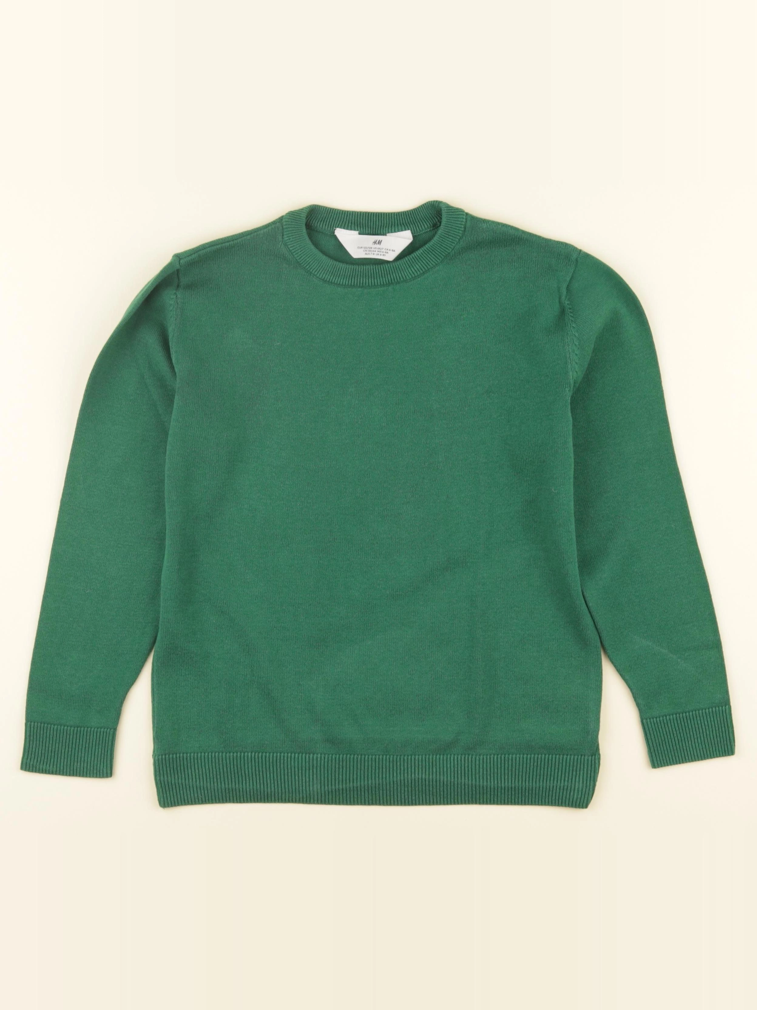 H&M - pull vert - 6/8 ans
