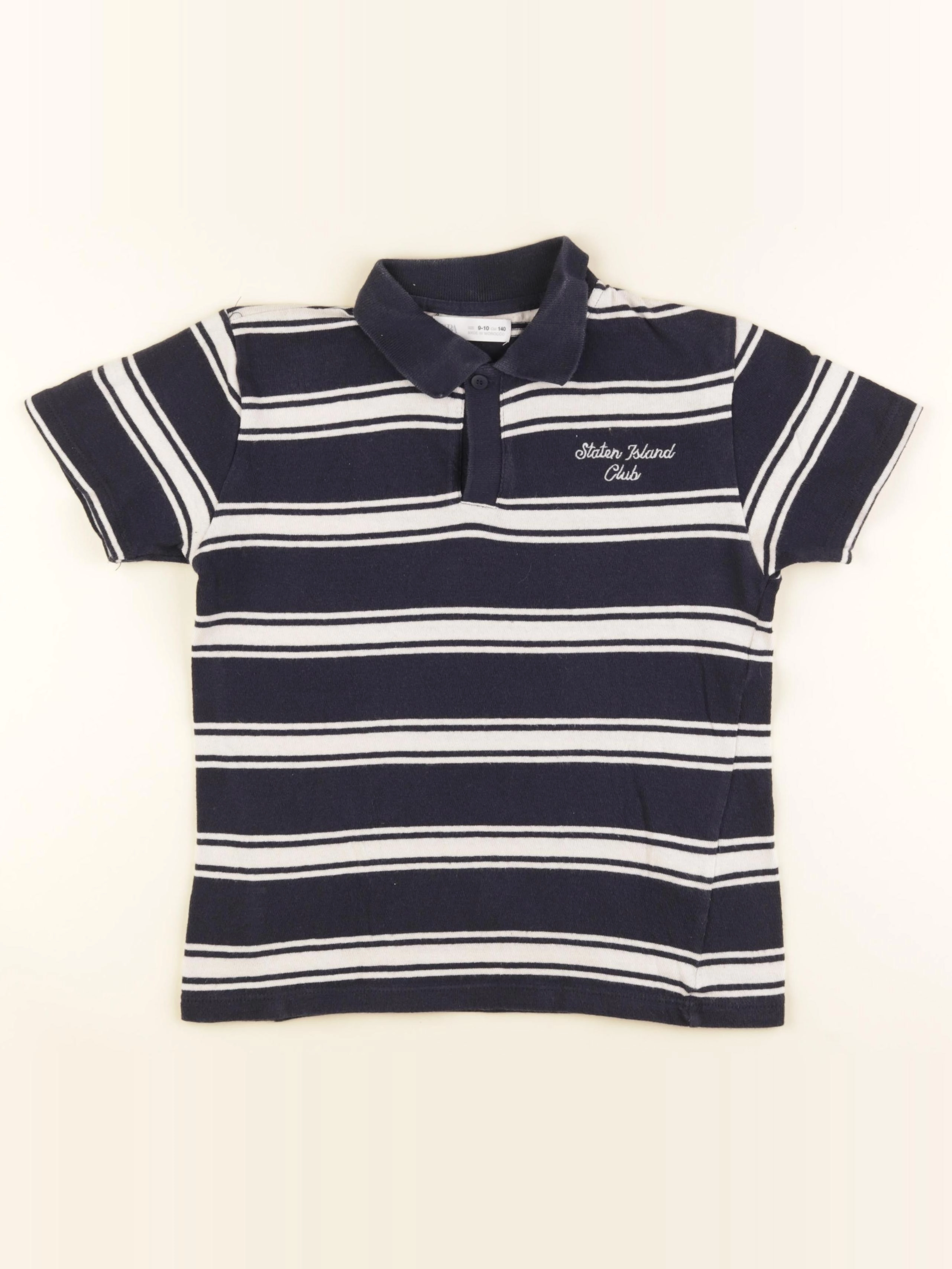 Zara - polo bleu - 9/10 ans