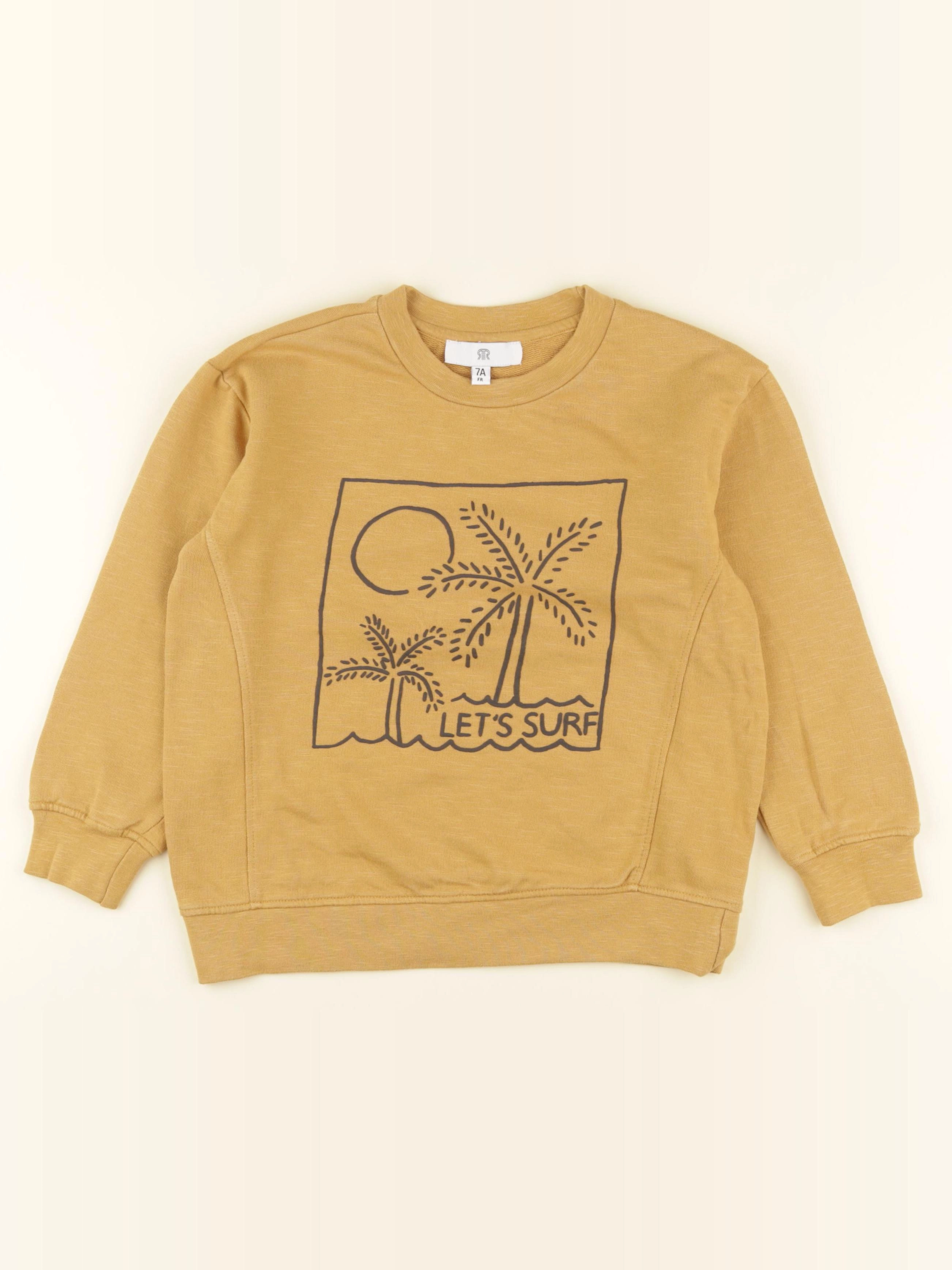 La Redoute - sweat jaune - 7 ans
