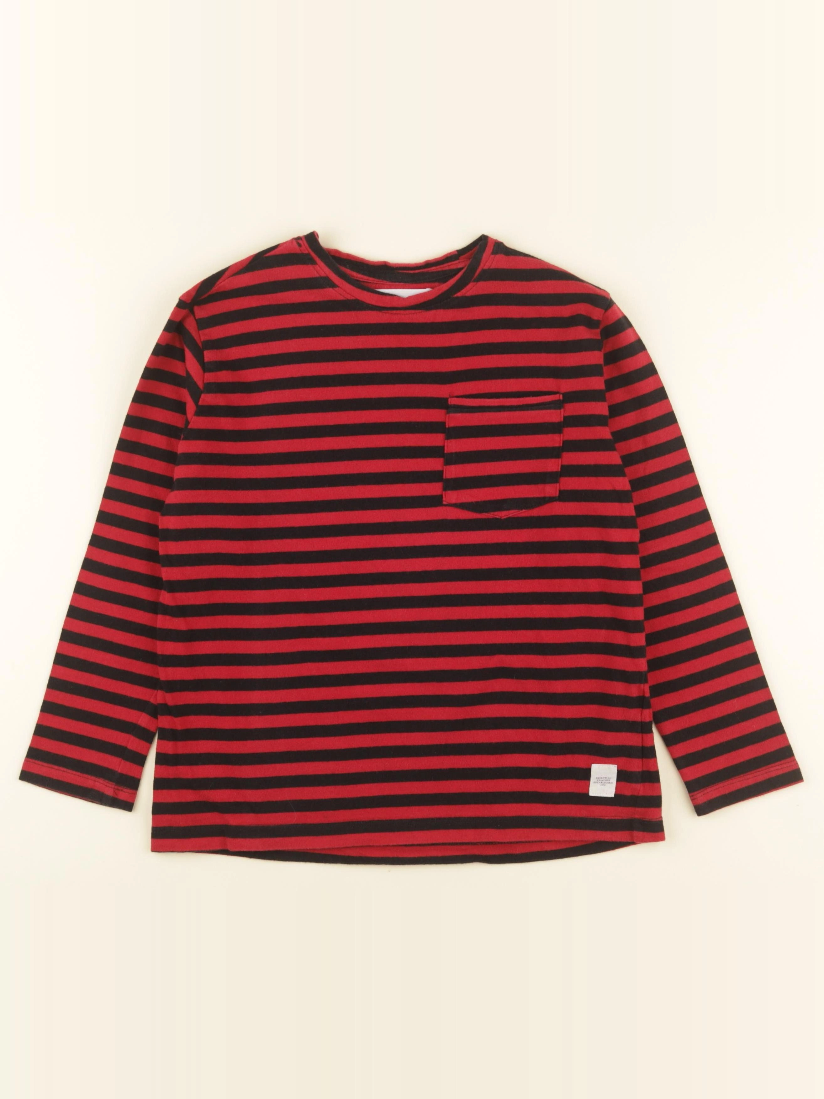 Zara - tee-shirt rouge, noir - 7 ans